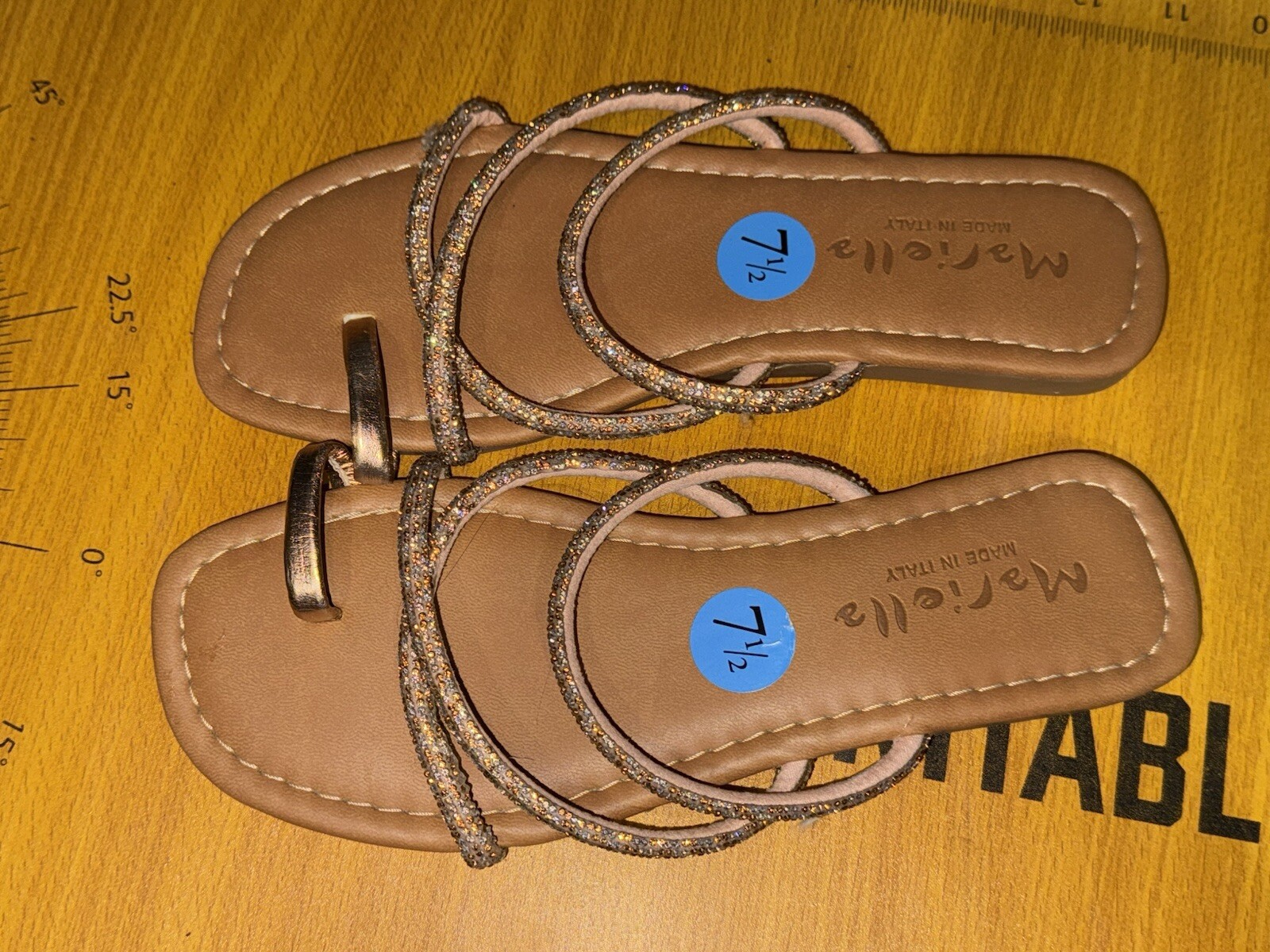mariella made in italy sandals Gold 7.5