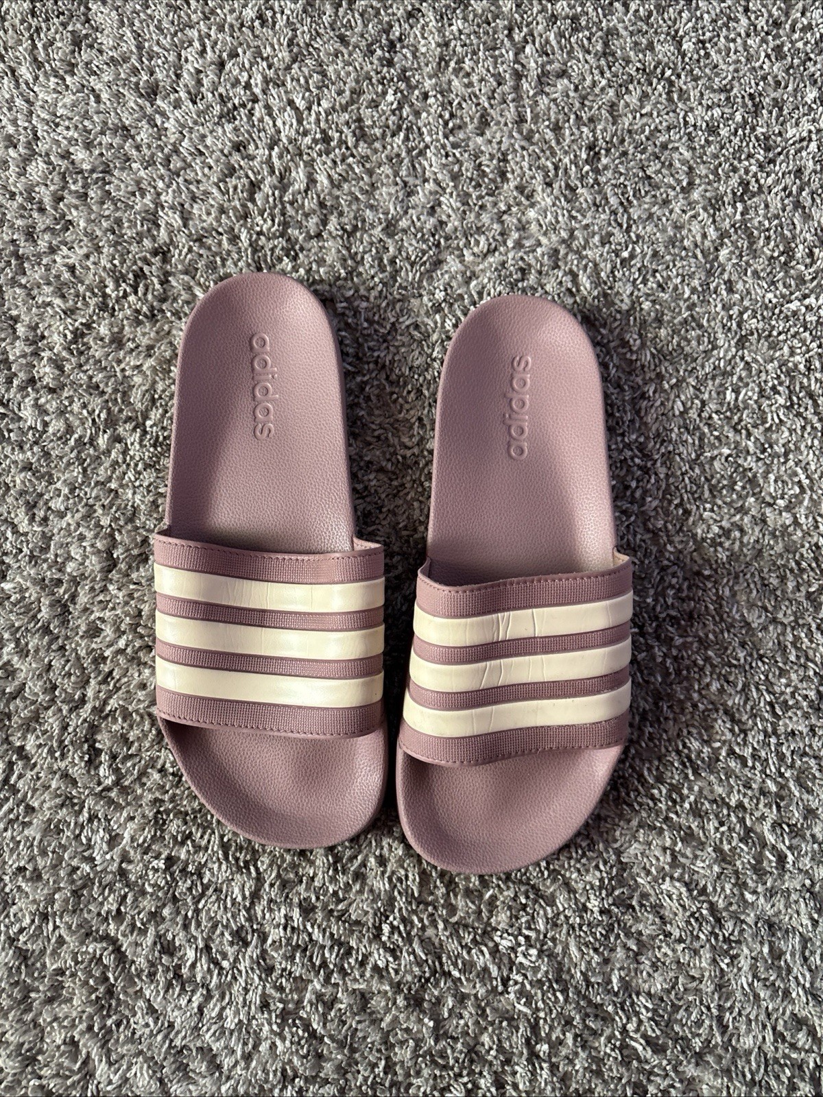 ADIDAS WOMENS ORIGINALS ADILETTE AQUA SLIDE SANDALS PINK SIZE 9 W