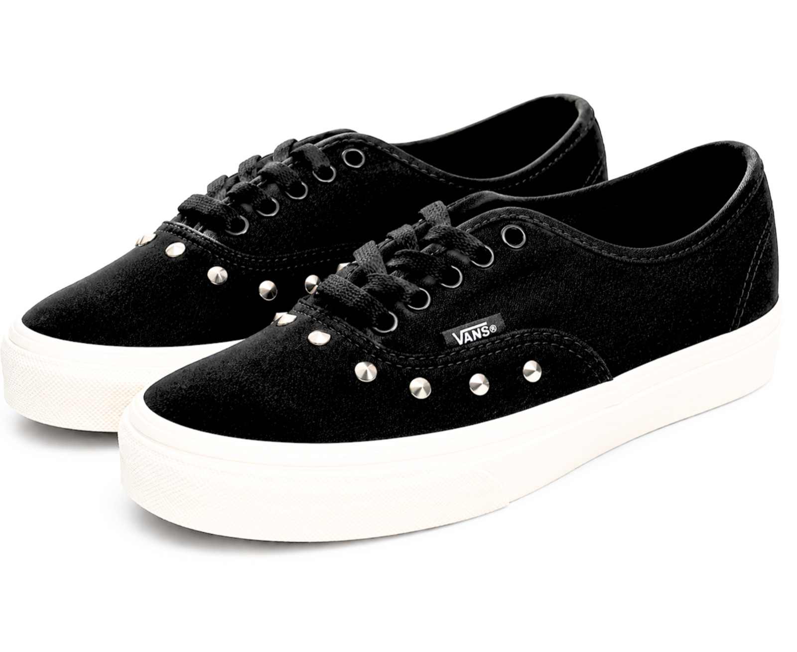 Vans Authentic Women’s Size 7 Black Studded Platform Sneakers NIB