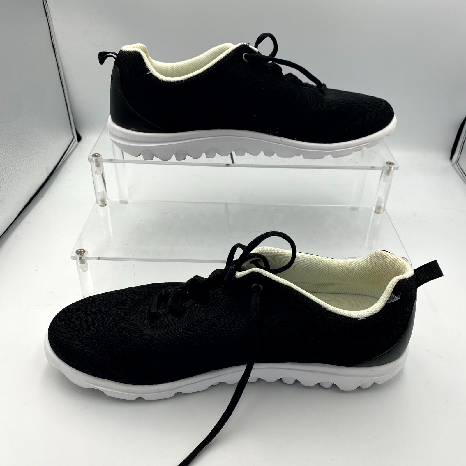 Propét TravelActiv W5102 Women’s 11D Running Sneakers Black Mesh Athletic Shoes