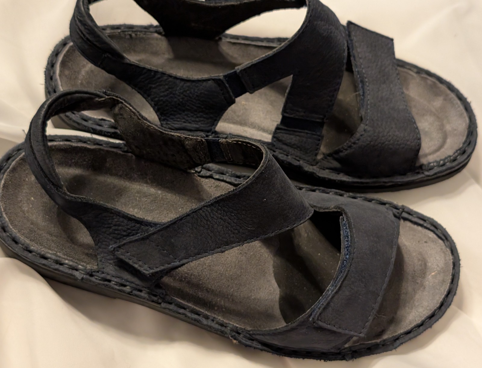 Naot Women’s Navy Blue Leather Ankle Strap Sandals EU 37 US 6 – 6.5