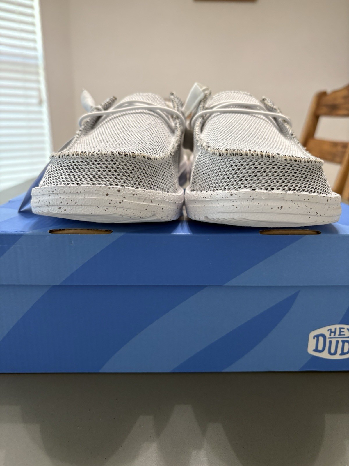 Hey Dude Wendy Sox Stone White Women’s US 10 Slip-On Lightweight