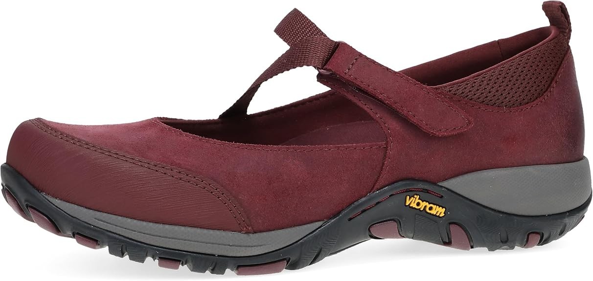 Women’s Dansko Primrose Burnished Suede Wine Size 36 Medium