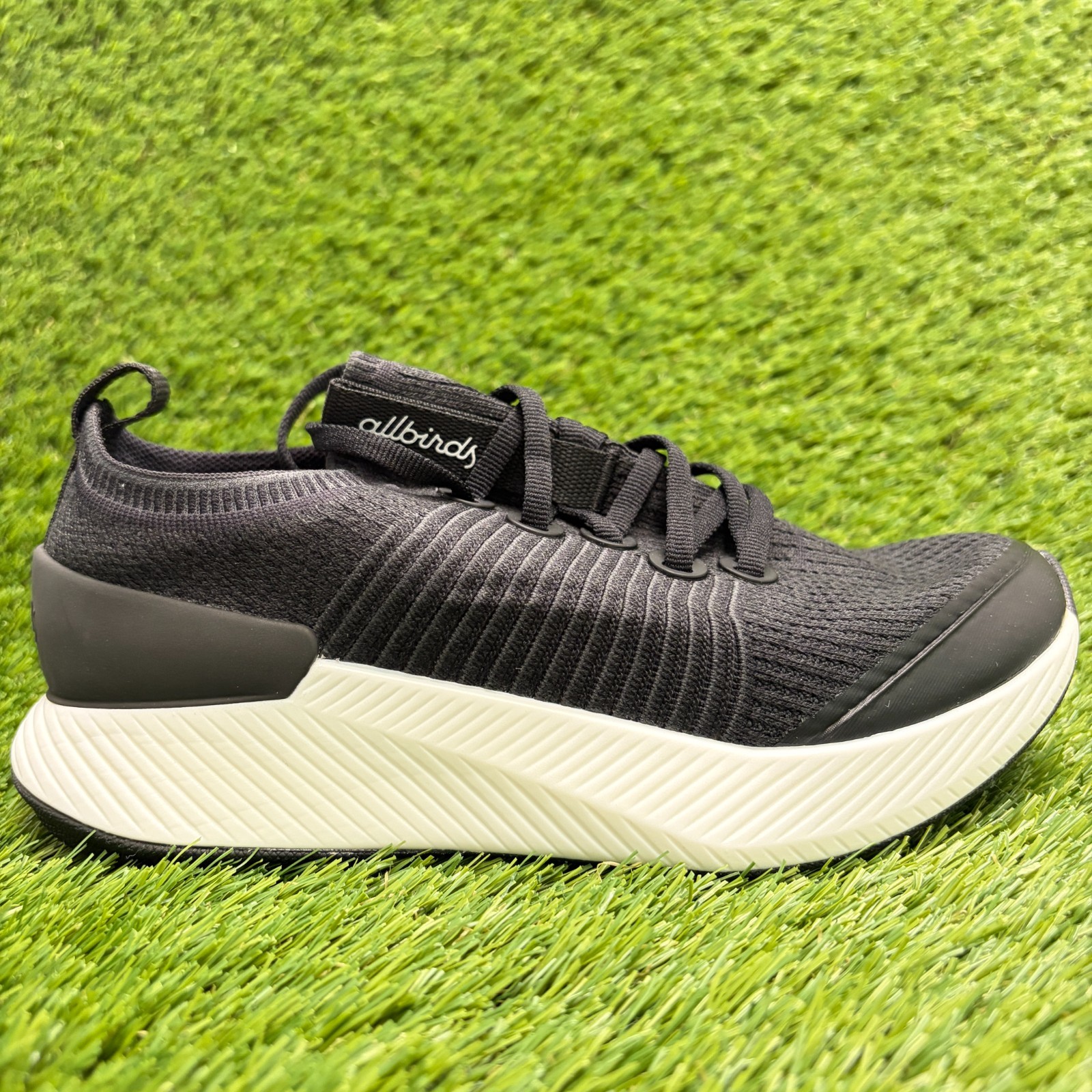 Allbirds Tree Glider Womens Size 6 Black White Athletic Running Shoes Sneakers