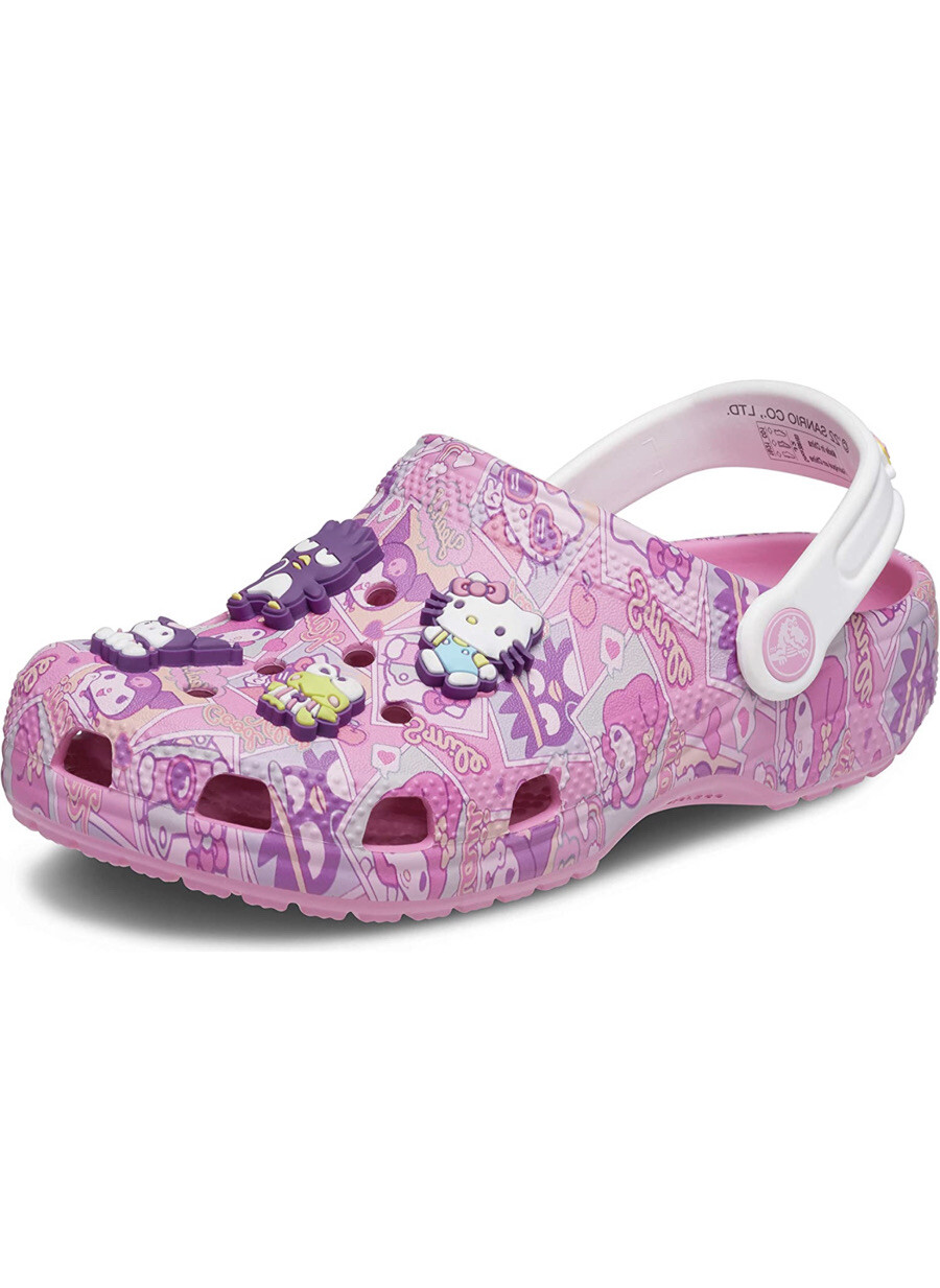 Crocs Unisex Adult Classic Hello Kitty Clog Pink Size: 10 Women/8 Men