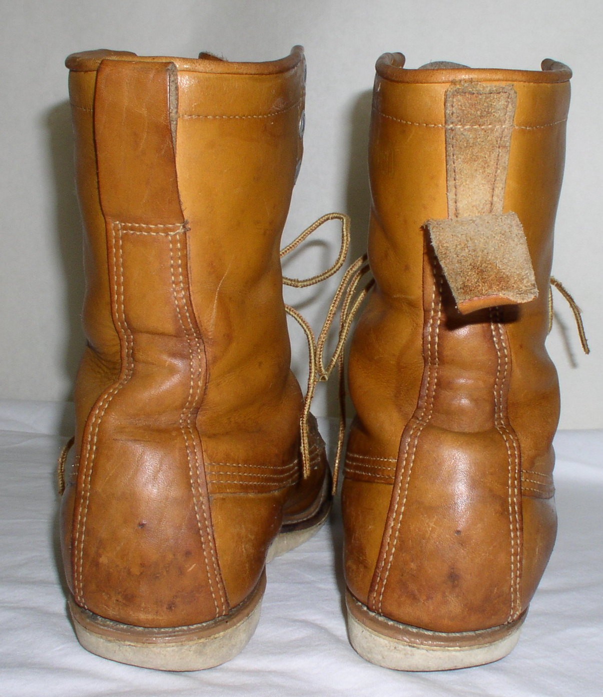 Dunhams Boots Womens 8 Leather Moc Toe Mid Calf Lace Up Workwear Fits like sz 9
