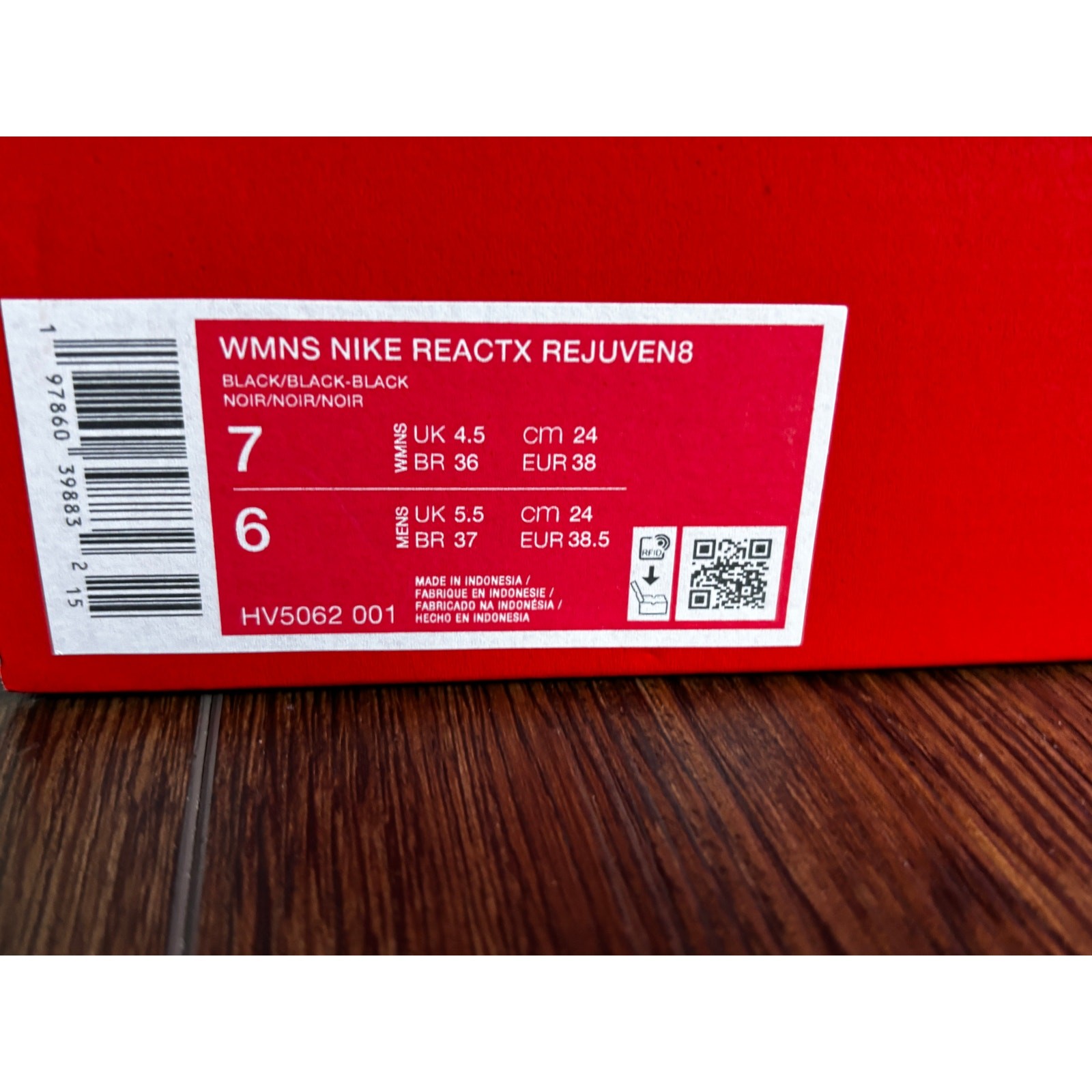 Nike Empty Shoe Box Red White Replacement Box Only Sneaker Storage Display Sz7