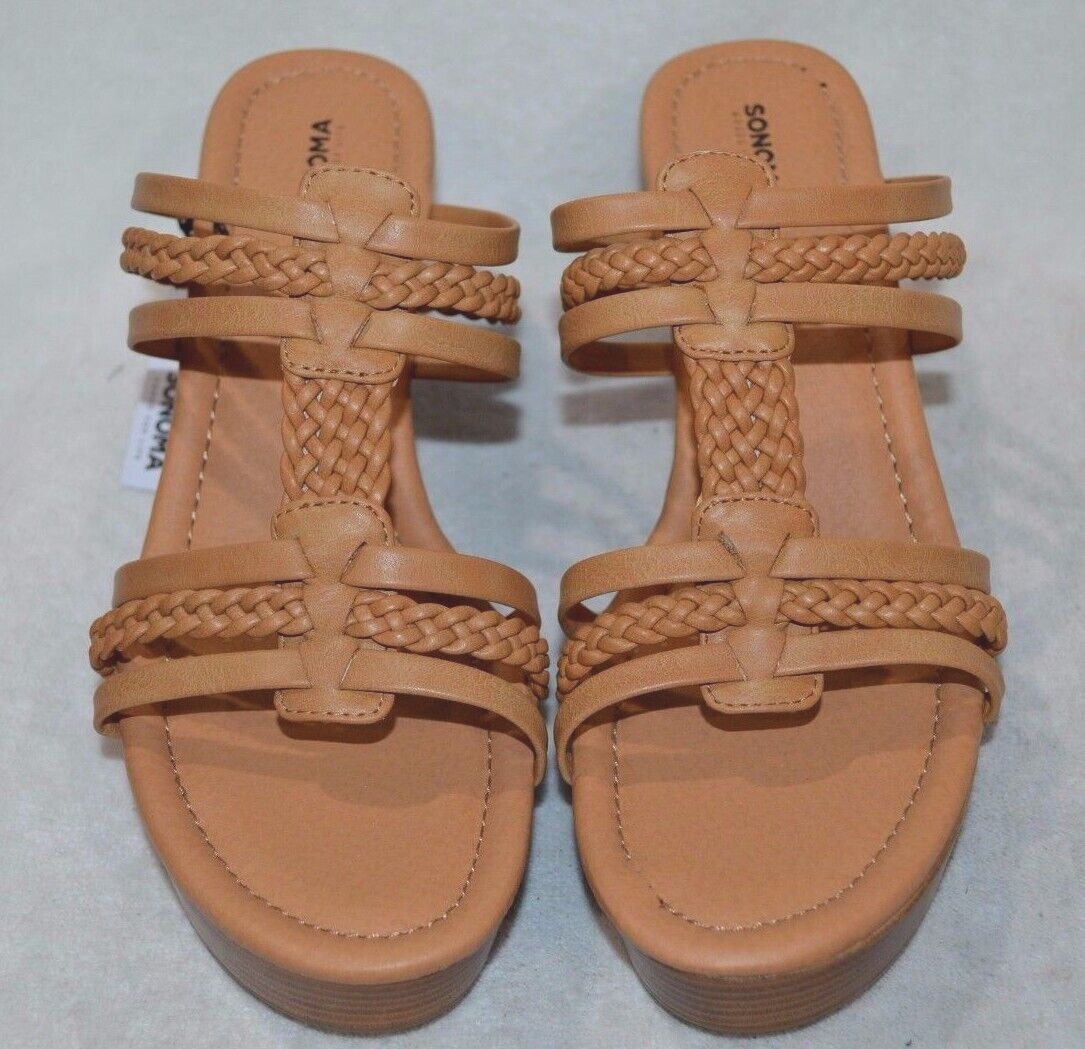Sonoma Women’s Xandra Nude Platform Wedge Sandals – Size 9.5 NWB