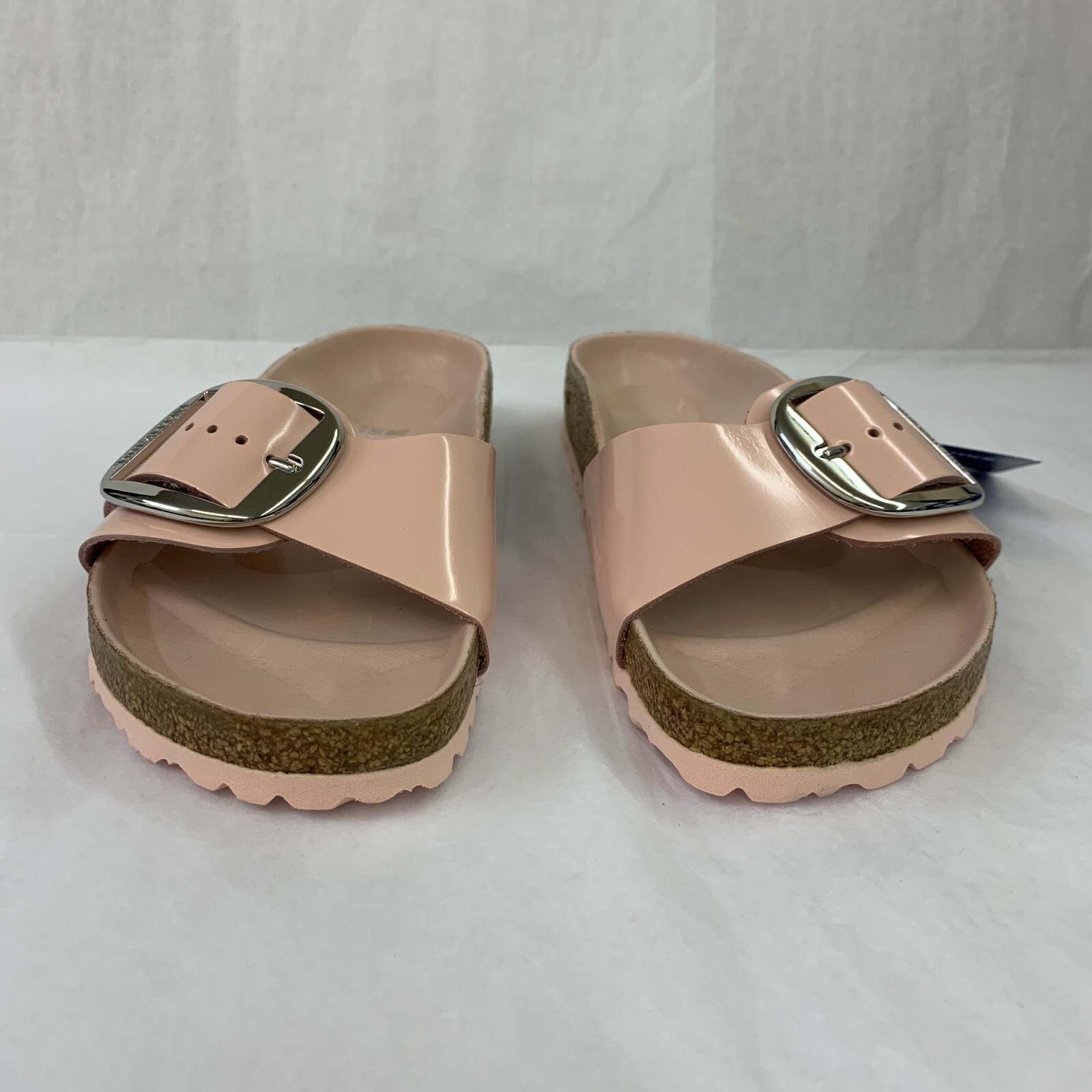 Birkenstock New w/o Box Madrid Big Buckle Light Rose Leather Patent Exquisite N