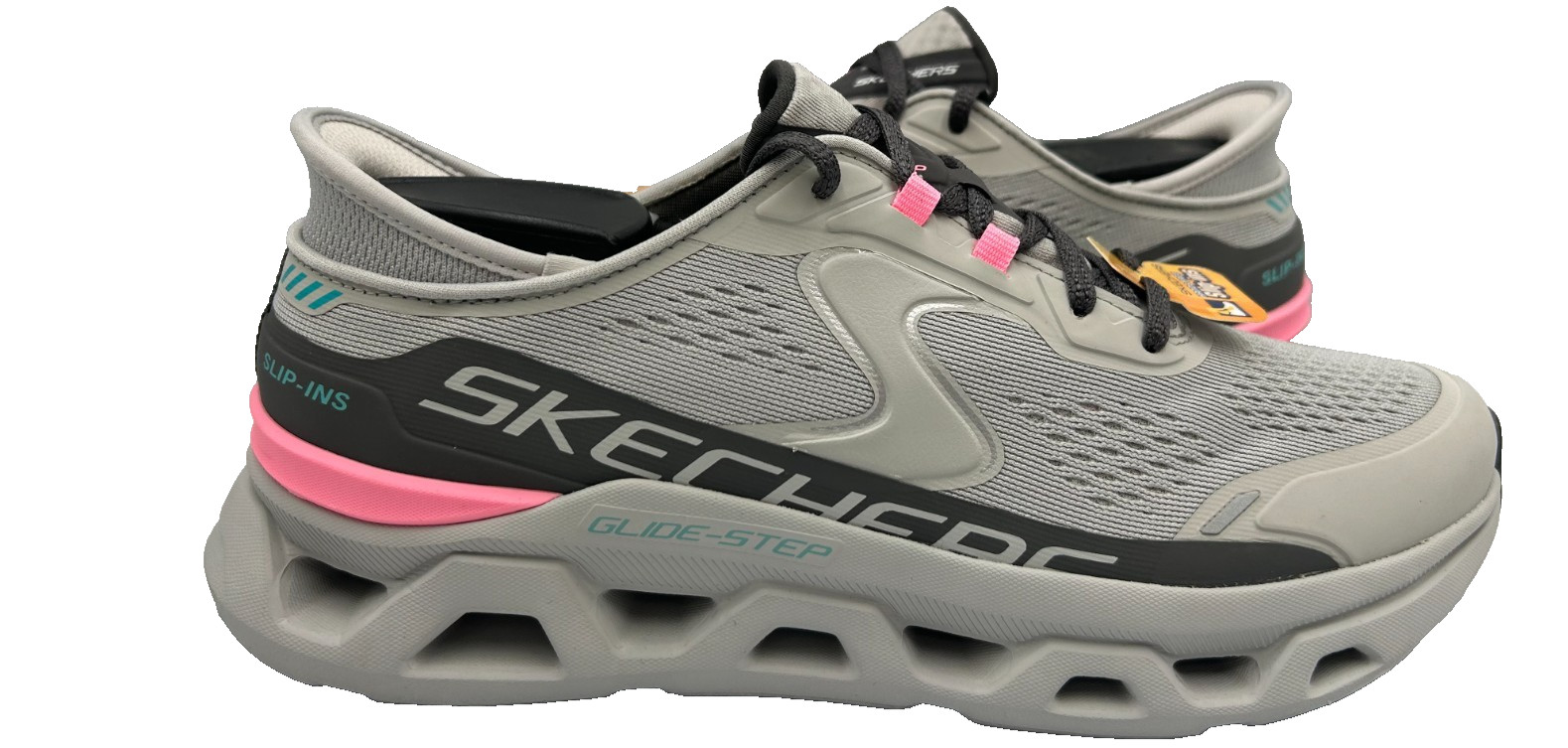 Skechers Women’s Slip-ins Glide-Step Altus Lace Up Shoes Gray/Pink Size:8 155C