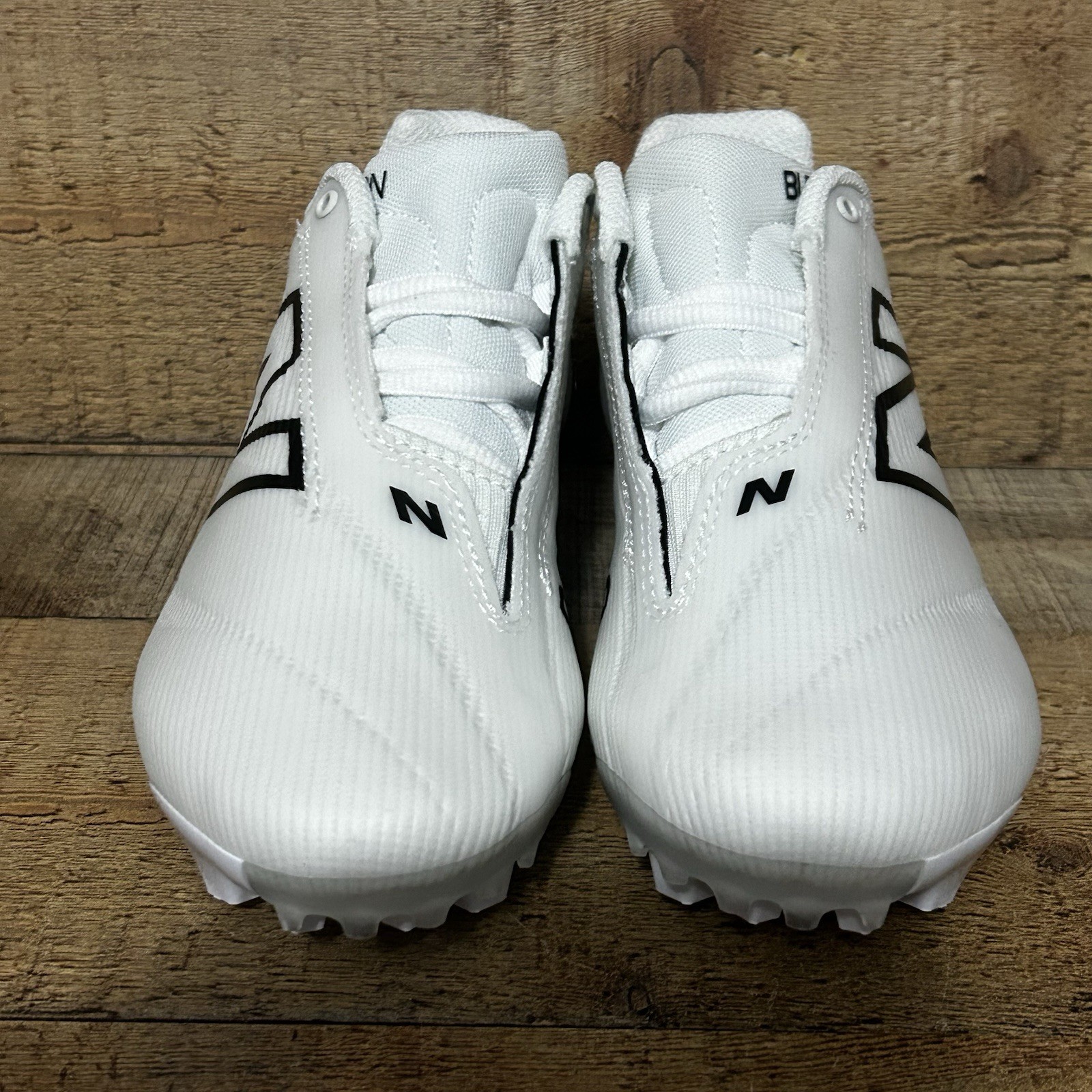New Balance Burn X4 Lacrosse LAX Cleats Womens Size 6.5 White Black WBURNLW4 NEW