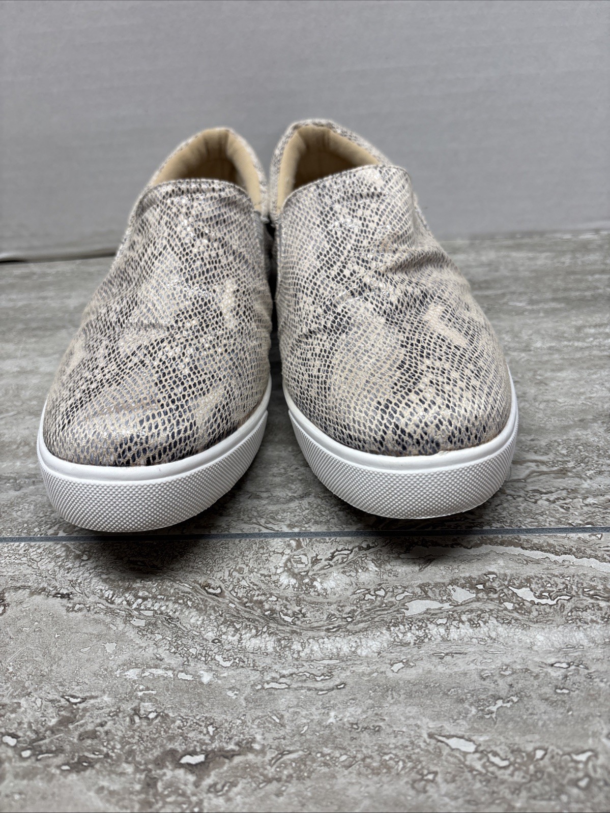 Snake Print Slip On Comfy Sneakers Casual Wear US 9 Daily Shoe