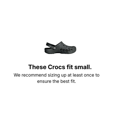 Crocs Baya Triple Black Clogs Slip On Classics Slide Sandals Comfy 10126 001 New