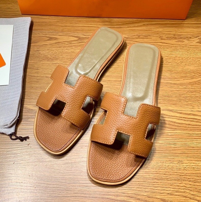 Women Premium Slippers Brown Color 100% Cashmere