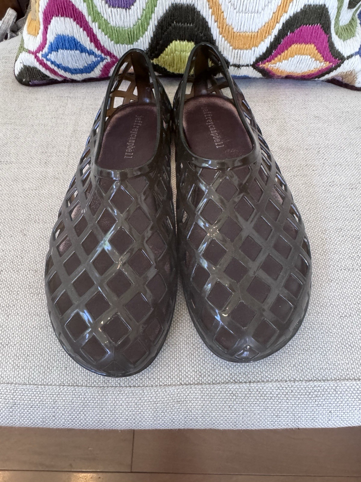 Size 7 Jeffrey Campbell Mocha Brown Jellz Jelly Flats