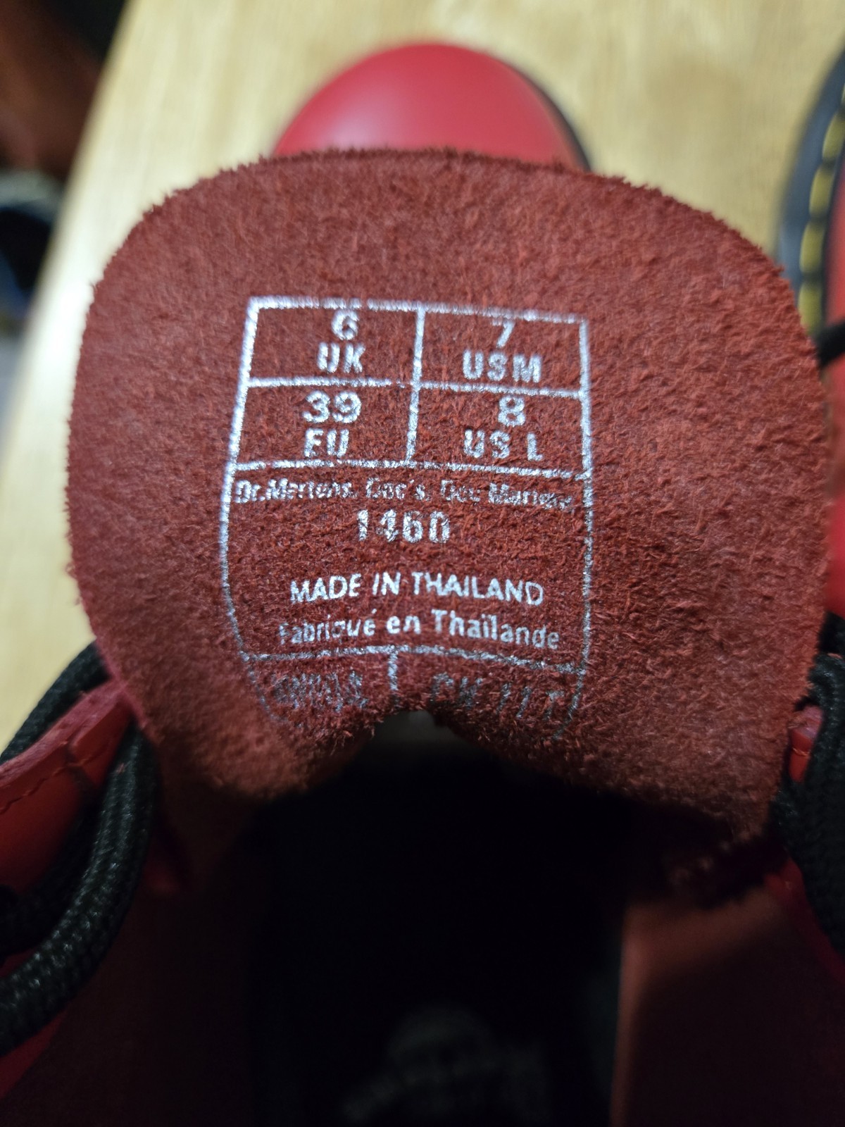 Dr. Martens Smooth Red 1460 Boots Women’s Sz 8 EU 39 Excellent Cond. Doc Martens