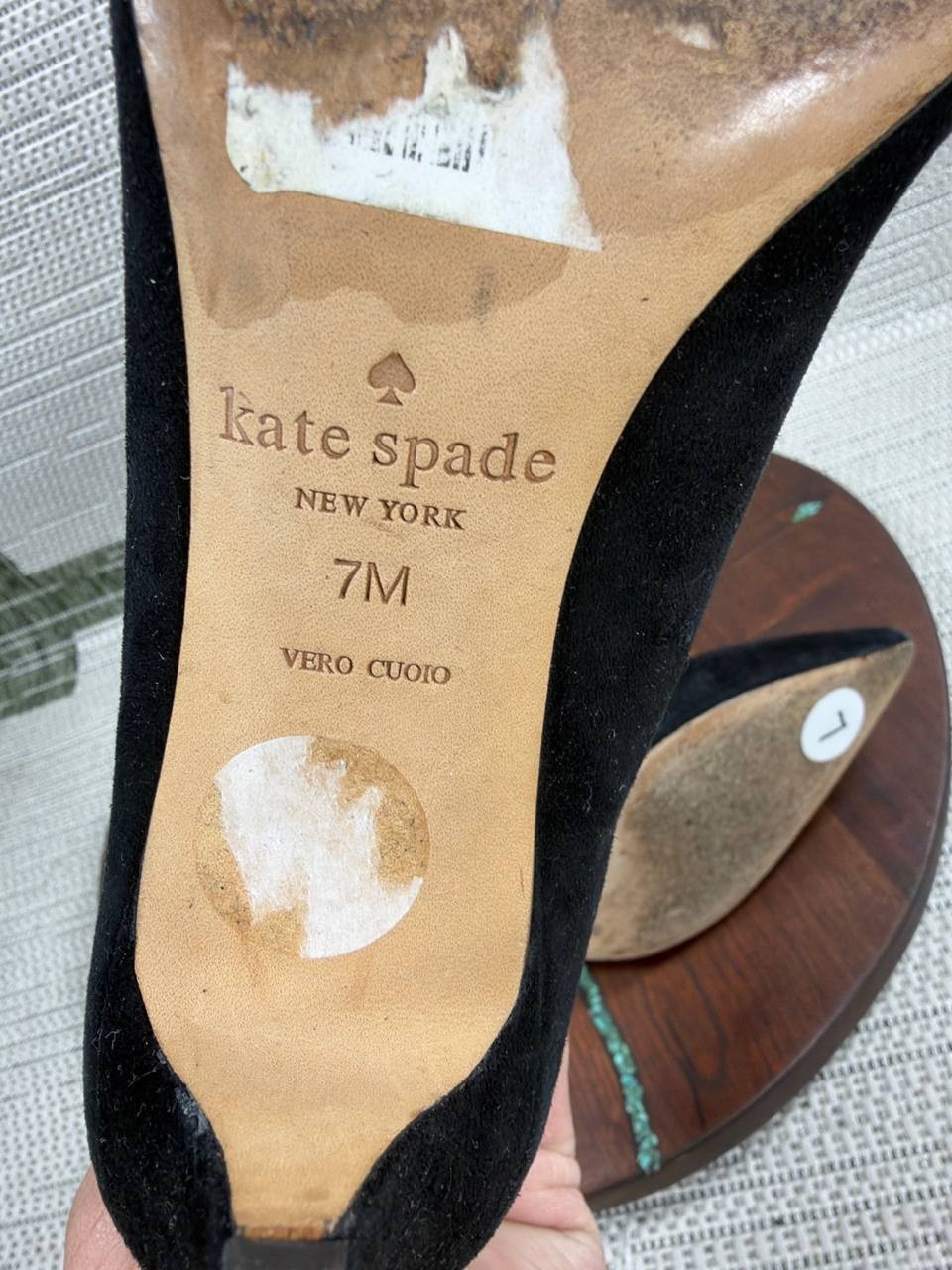 Kate Spade Boots Womens Size 7 M Sophie Black Suede Ankle Pointed Toe Bootie