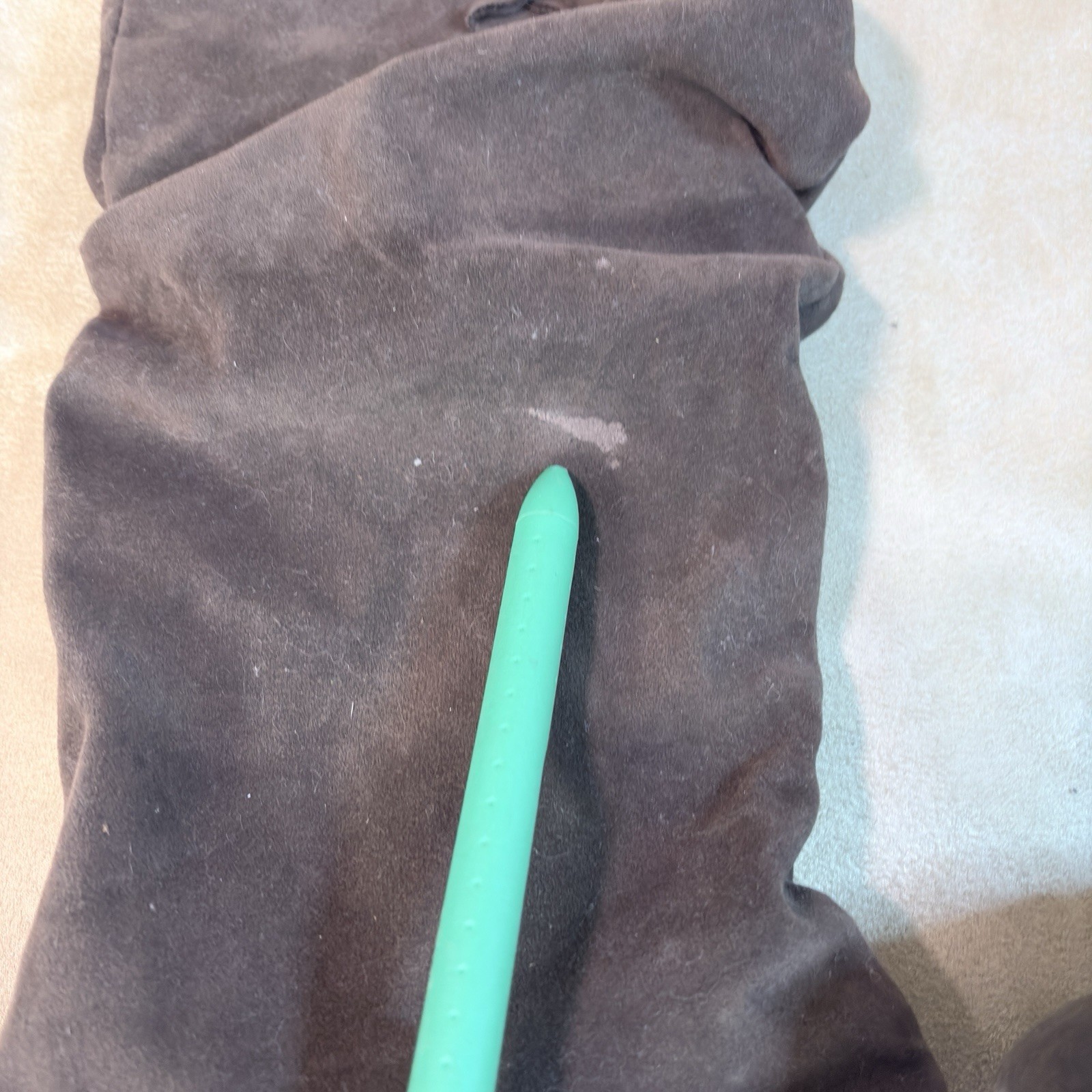 Women’s Gray Suede Slouch Knee High Boots Solid Size 7 (see measurements)