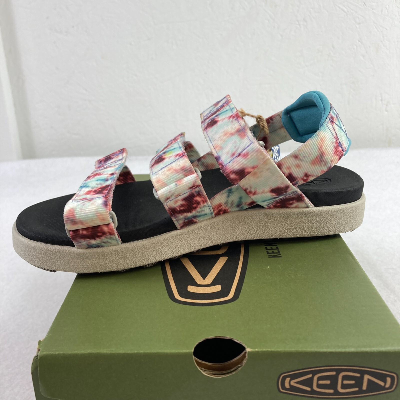 Keen Elle Strappy Sandals Women’s 6 Andorra Tie Dye Backstrap Casual Travel