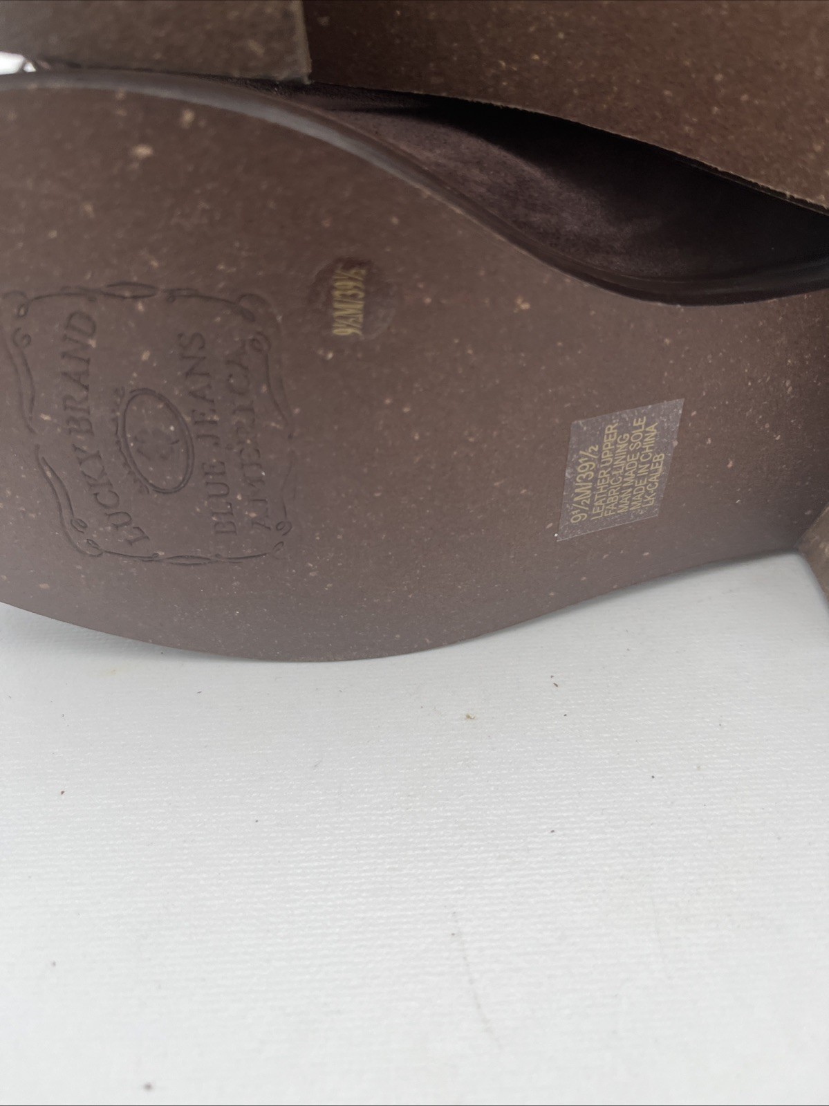 Lucky Brand Caleb Fringe Suede Boots Womens 9.5M Brown Western Bohemian Retro
