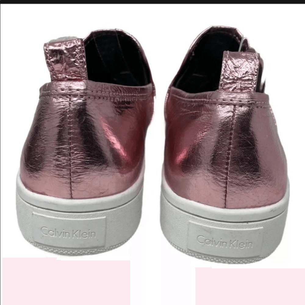 Calvin Klein Sneakers Womens 8 Pink Sporty Deva Casual Slip On Activewear