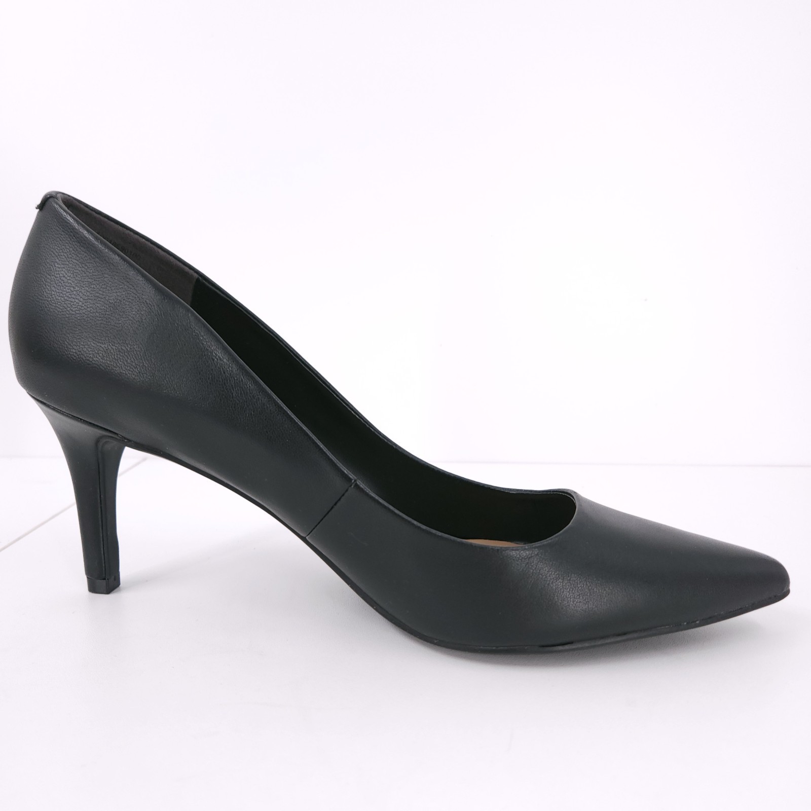 On 34th Jeules Black Stiletto Slip On Pointed Toe Pumps Womens Size 10.5 M