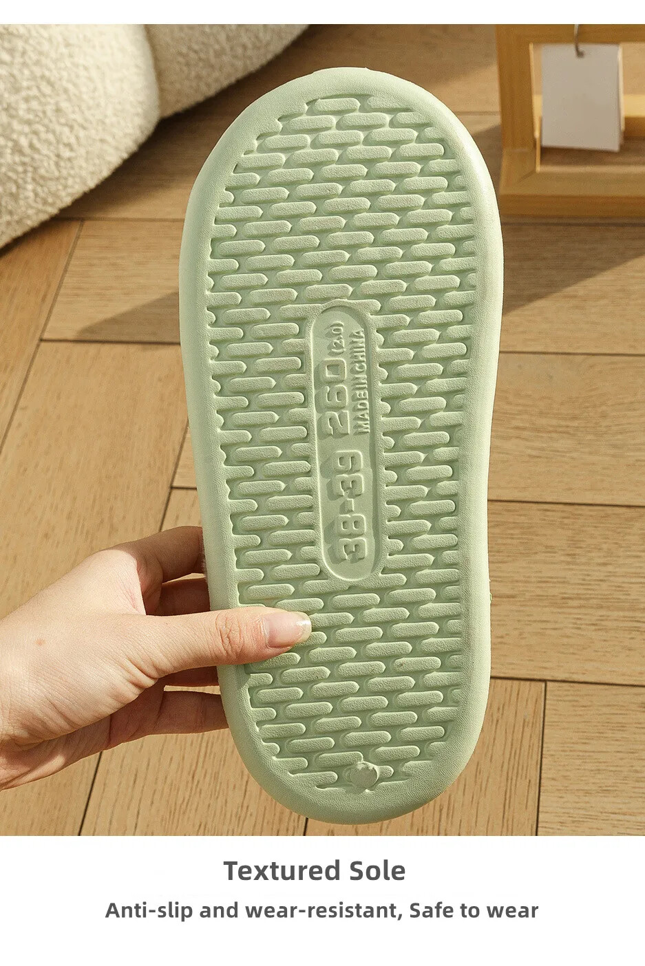 Winter Plush Slippers New Soft Platform Fluffy Slides Comfort Concise Anti Slip