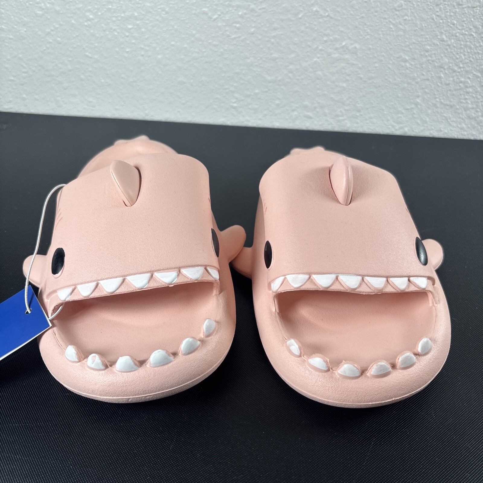 Cute Cartoon Shark Slippers,Quick Drying Non-Slip Slodes, Bathroom Slippers Pink