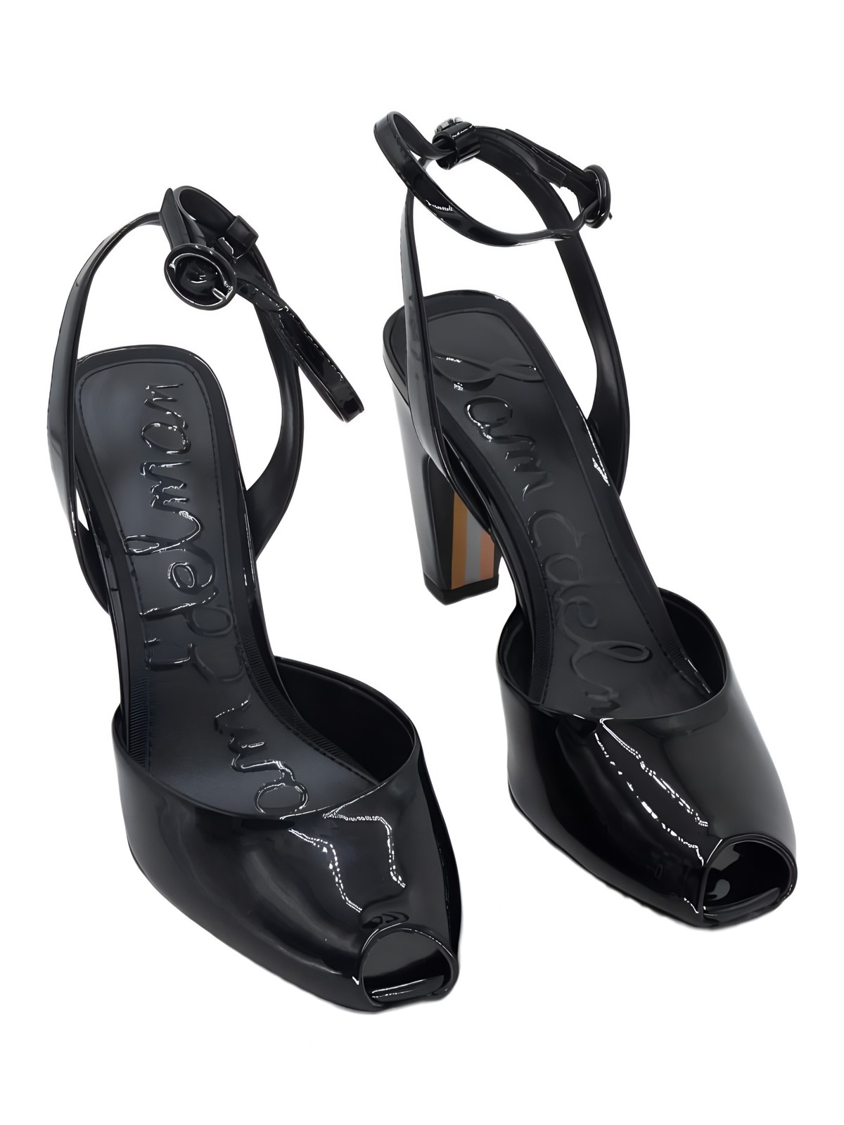 Sam Edelman Wrenna Peep-Toe Ankle Strap Pump 3.5in Heel US 6.5 EU 36.5