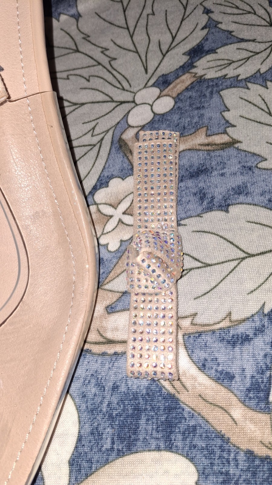 Cape Robbin Ardy’s Nude Clear Bow Slingback Heels Size 8.5 Rhinestone 2