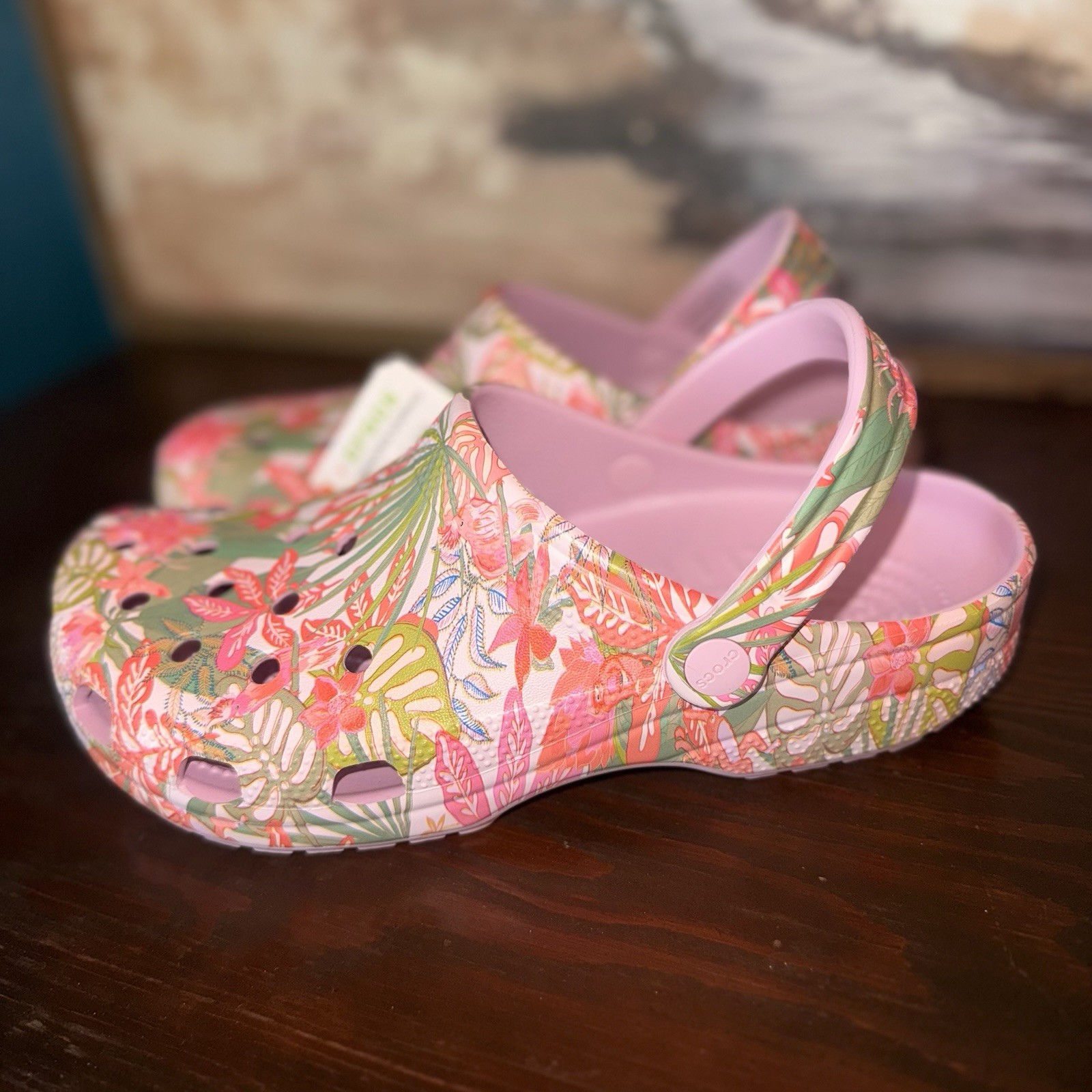Vera Bradley Crocs Classic Rain Forest Canopy Pink Clog Ballet Pink Women’s 11
