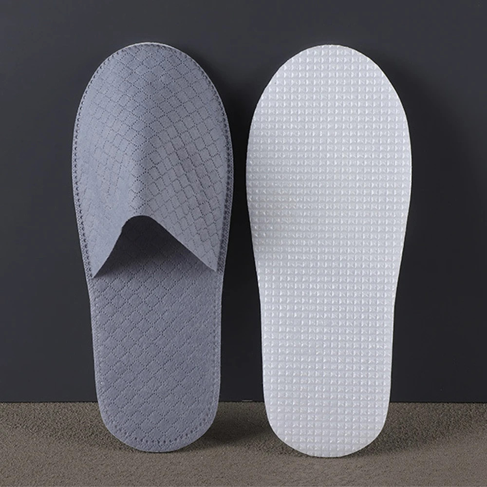 1-3Pair Disposable Slippers Women Men Travel Slipper Home Indoor Guest Shoes Non