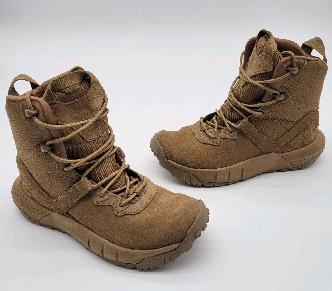 UNDER ARMOUR WOMENS BOOTS SIZE6 BROWN TACTICAL MICRO G VALSETZ AR670 3024010-200