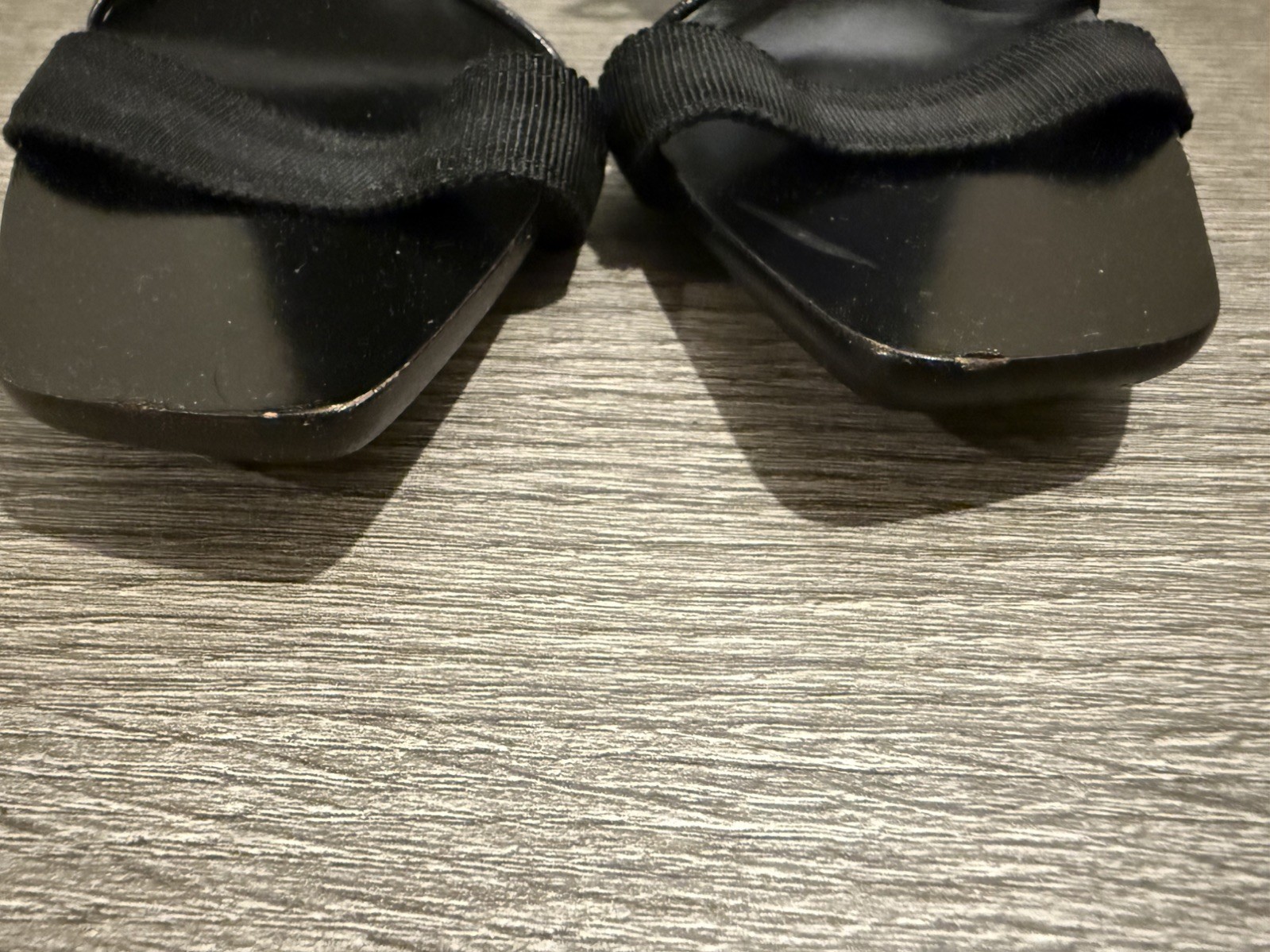 Authentic Gucci Tom Ford Black Ribbon Lace Up Heels Sandals 5.5B Made in Italy