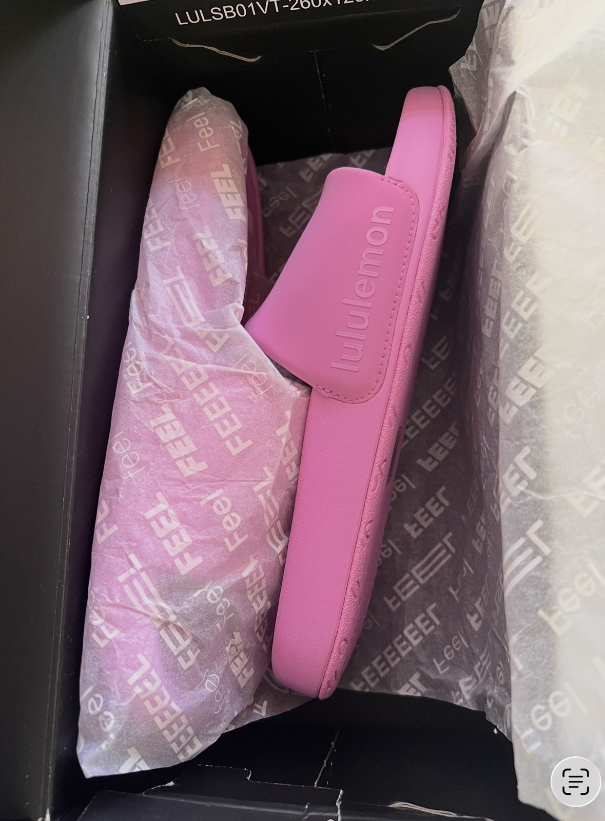 Lululemon Women’s Restfeel Slides Dahlia Mauve Pink SIZE 6 NIB SOLD OUT COLOR