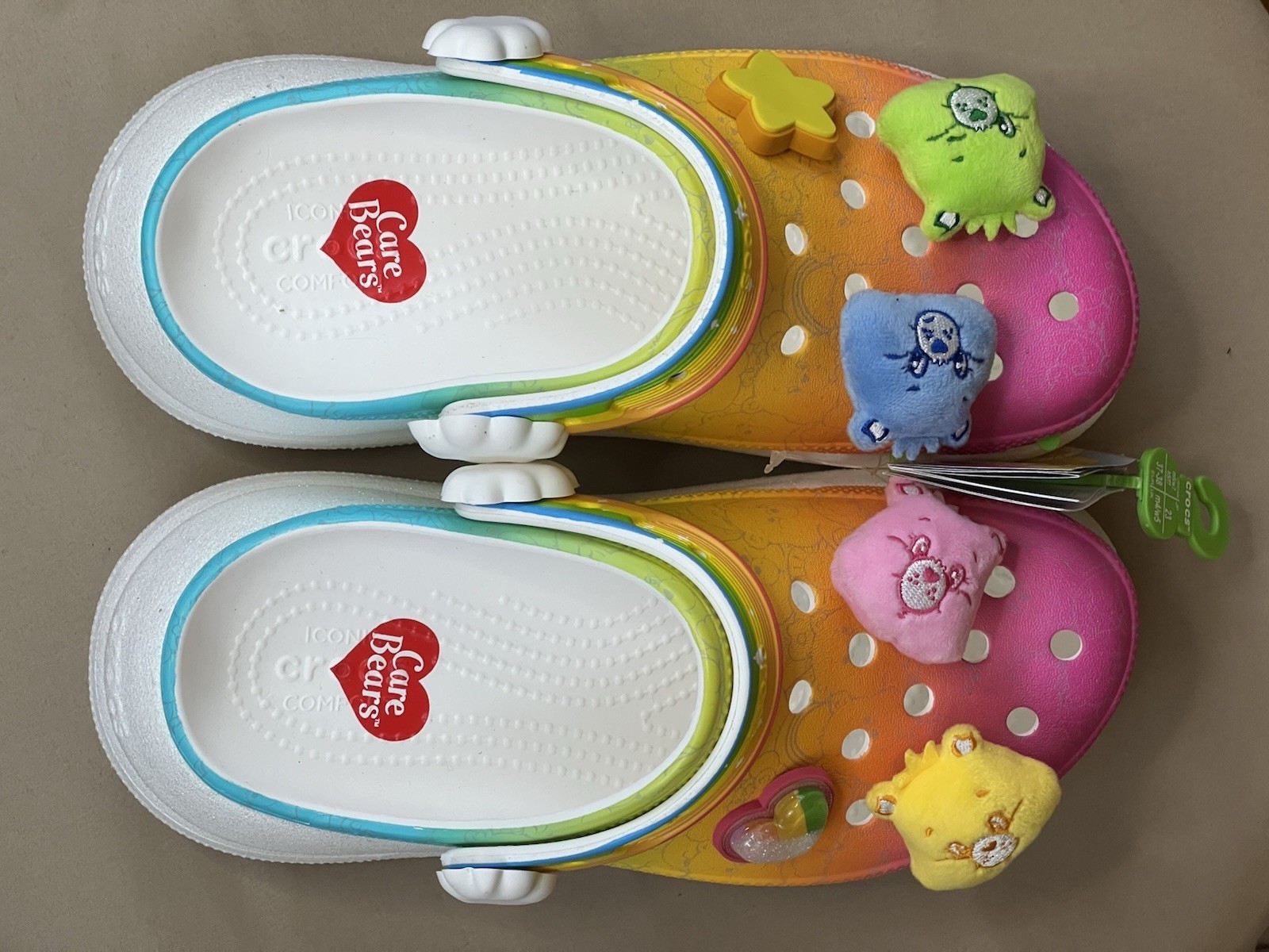 Crocs Classic Crush Clog Care Bears 210103-100 Women’s 7, 9, 11, 12