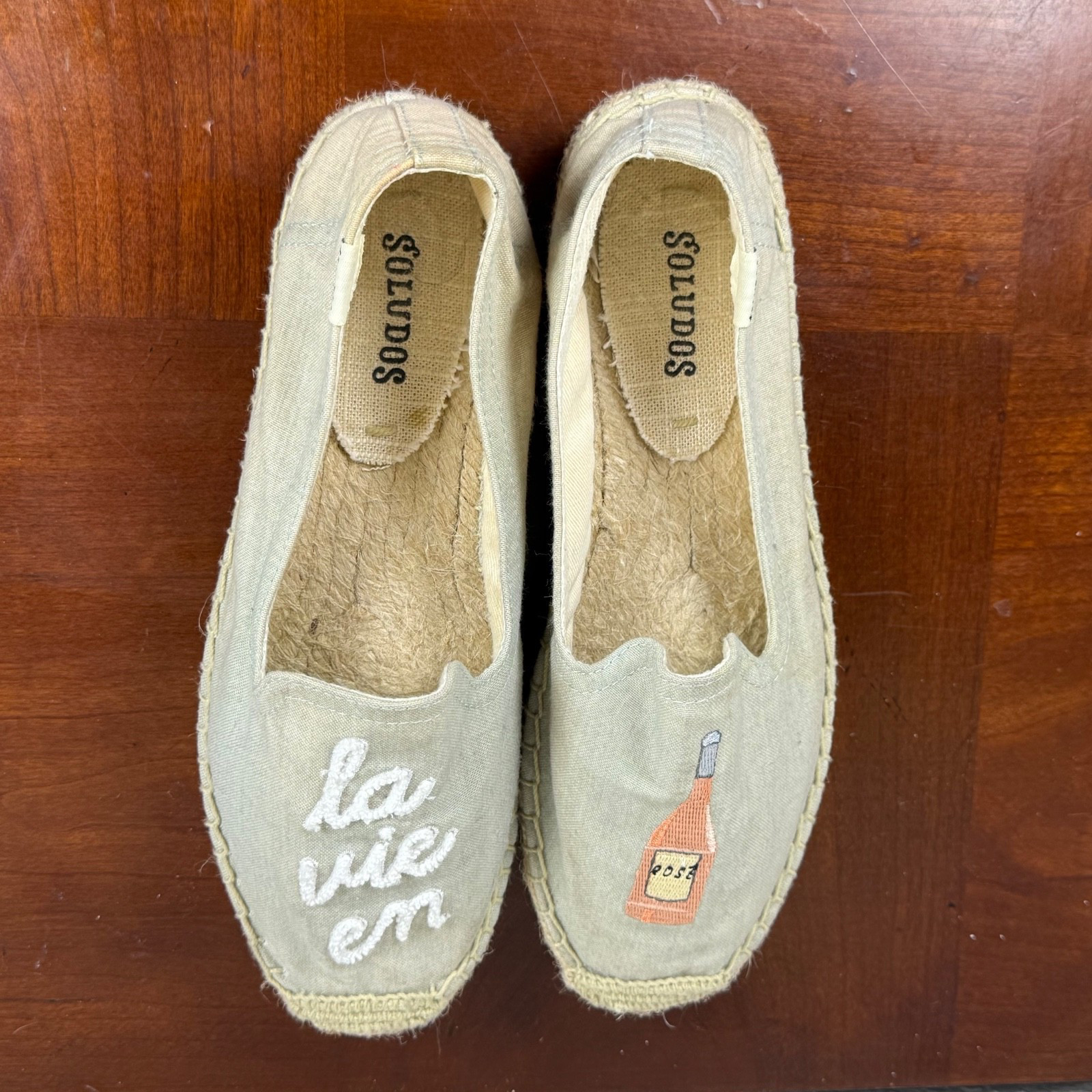 Soludos «La vie en rosé» – Women’s espadrilles, smoking slipper, flats, sz 7