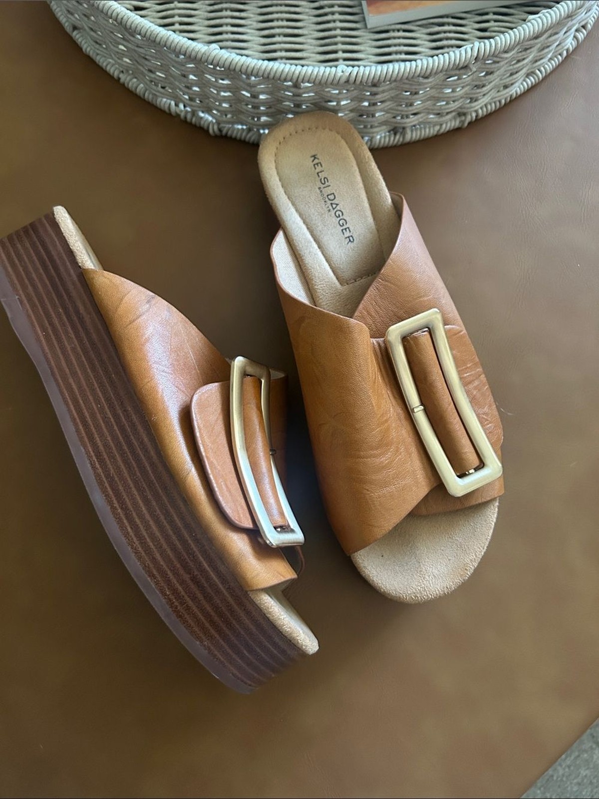 Kelsi Dagger Brooklyn Dover Platform Sandals Size 9 1/2