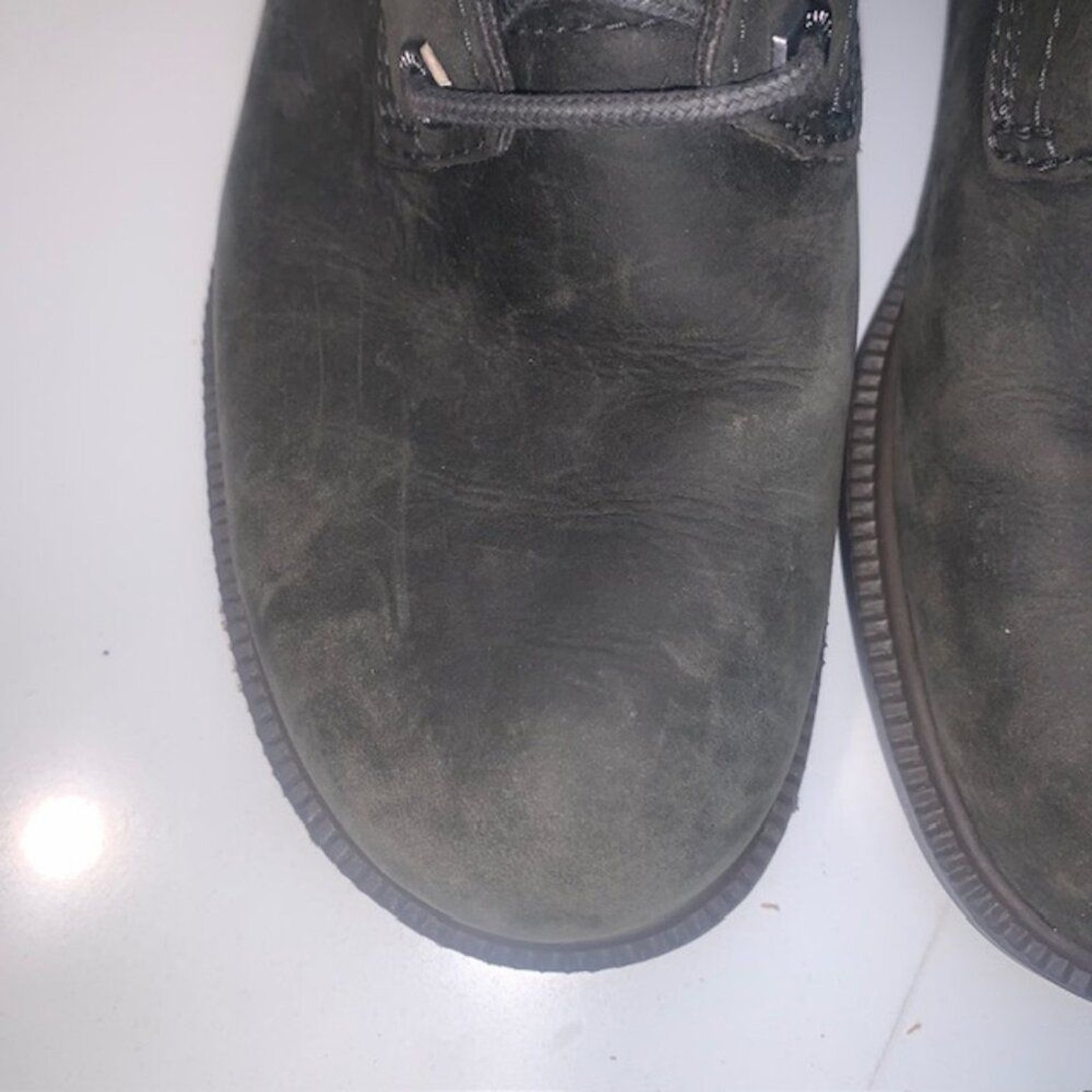 Kodiak All Season Waterproof Olive Green Leather Lace-Up Ankle Boots – Size 6.5