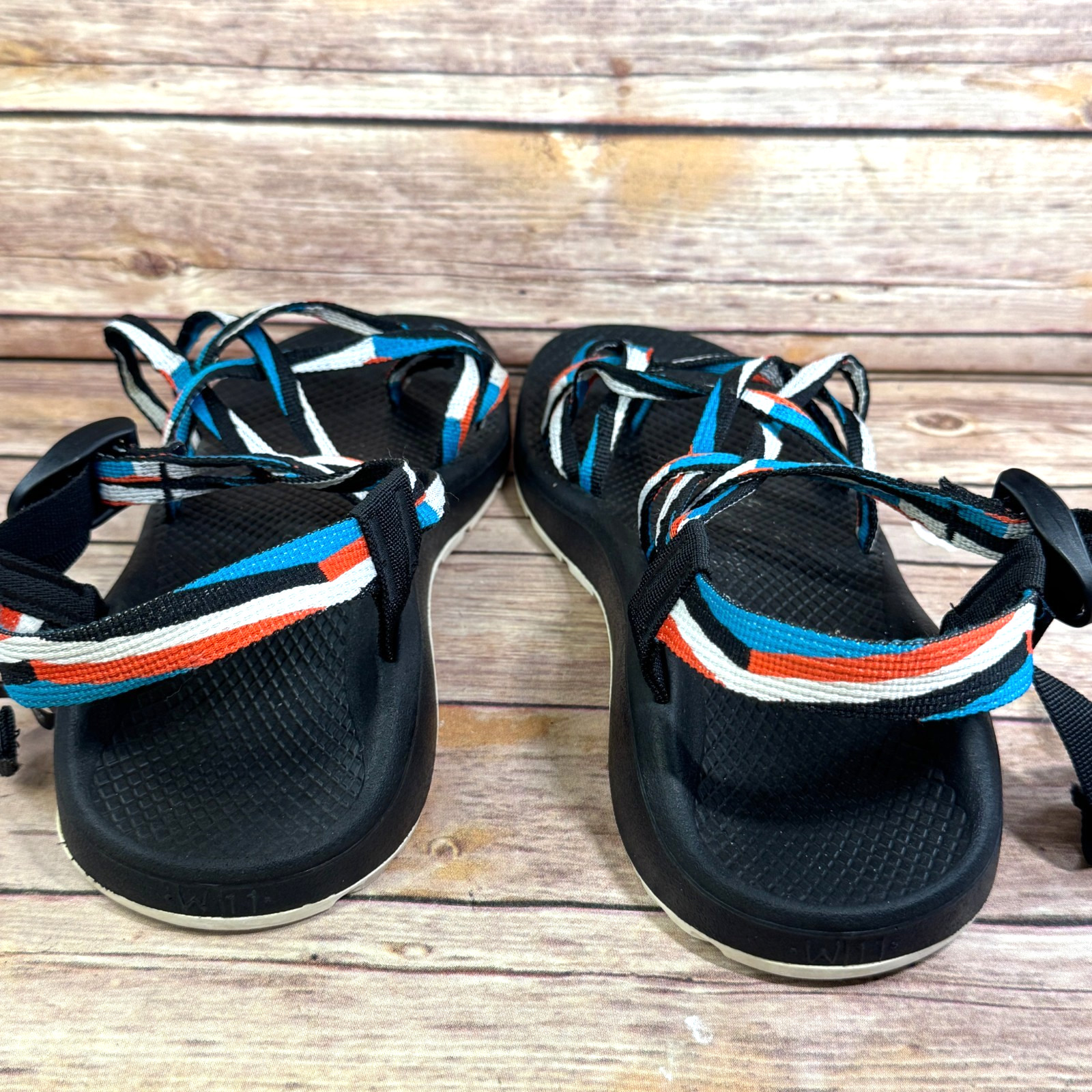 Chaco Z/Cloud X2 Sport Womens Hiking Water Sandals Teal Orange Black 11
