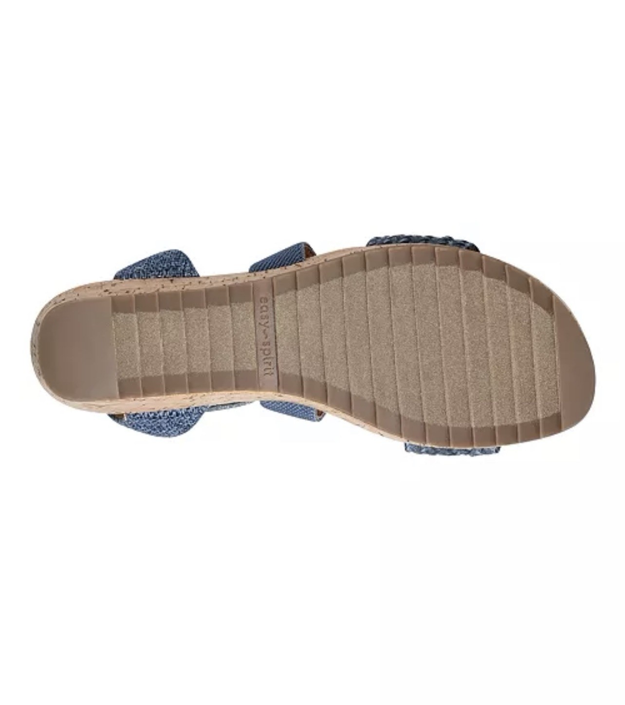 Easy Spirit Women’s Lorena Woven Strappy Wedge Sandals Medium Blue 420 Size 5.5