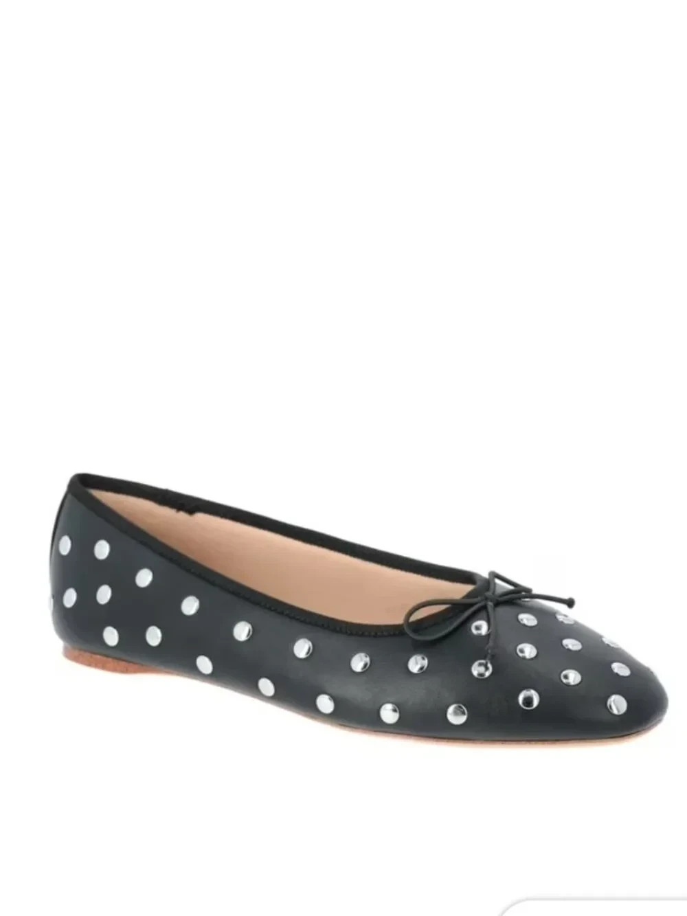 New Time and Tru Women’s Studded Black Ballet Flats Memory Foam Size 9.5 NWT