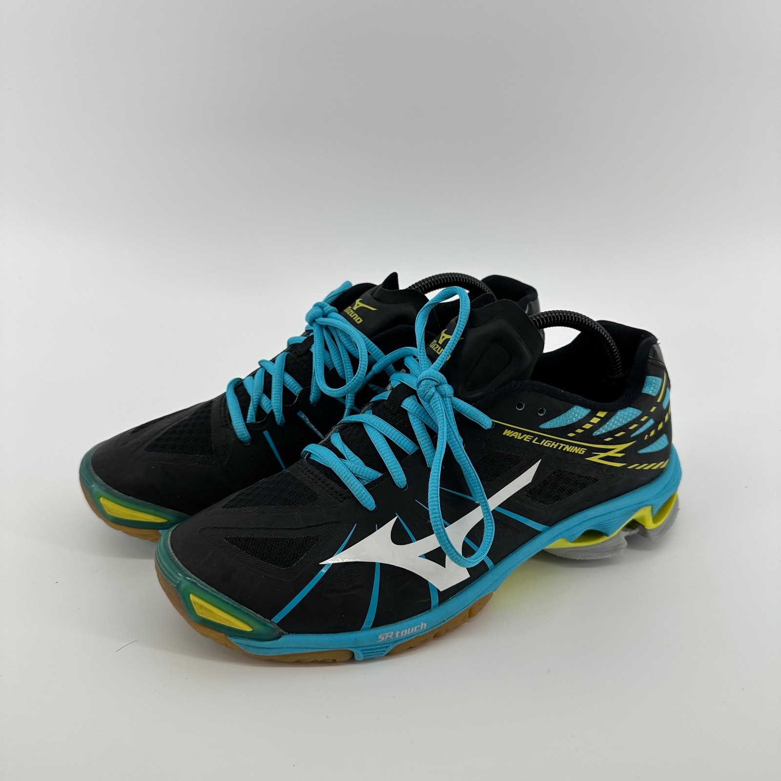 Mizuno Wave Lightning Z Womens 11 Volleyball Shoes Black Blue V1GC150028