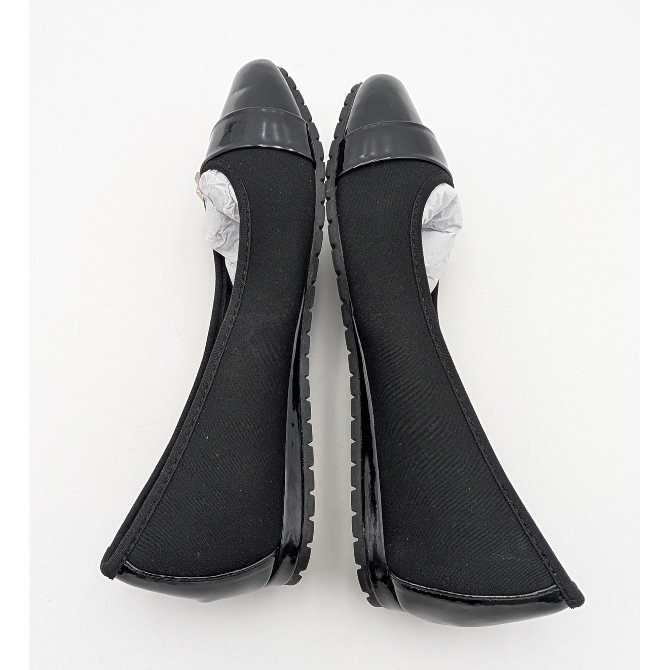 Anne Klein Gyllen Slip-On Flat Shoes Round Toe Women’s Black Size US7.5M EU38