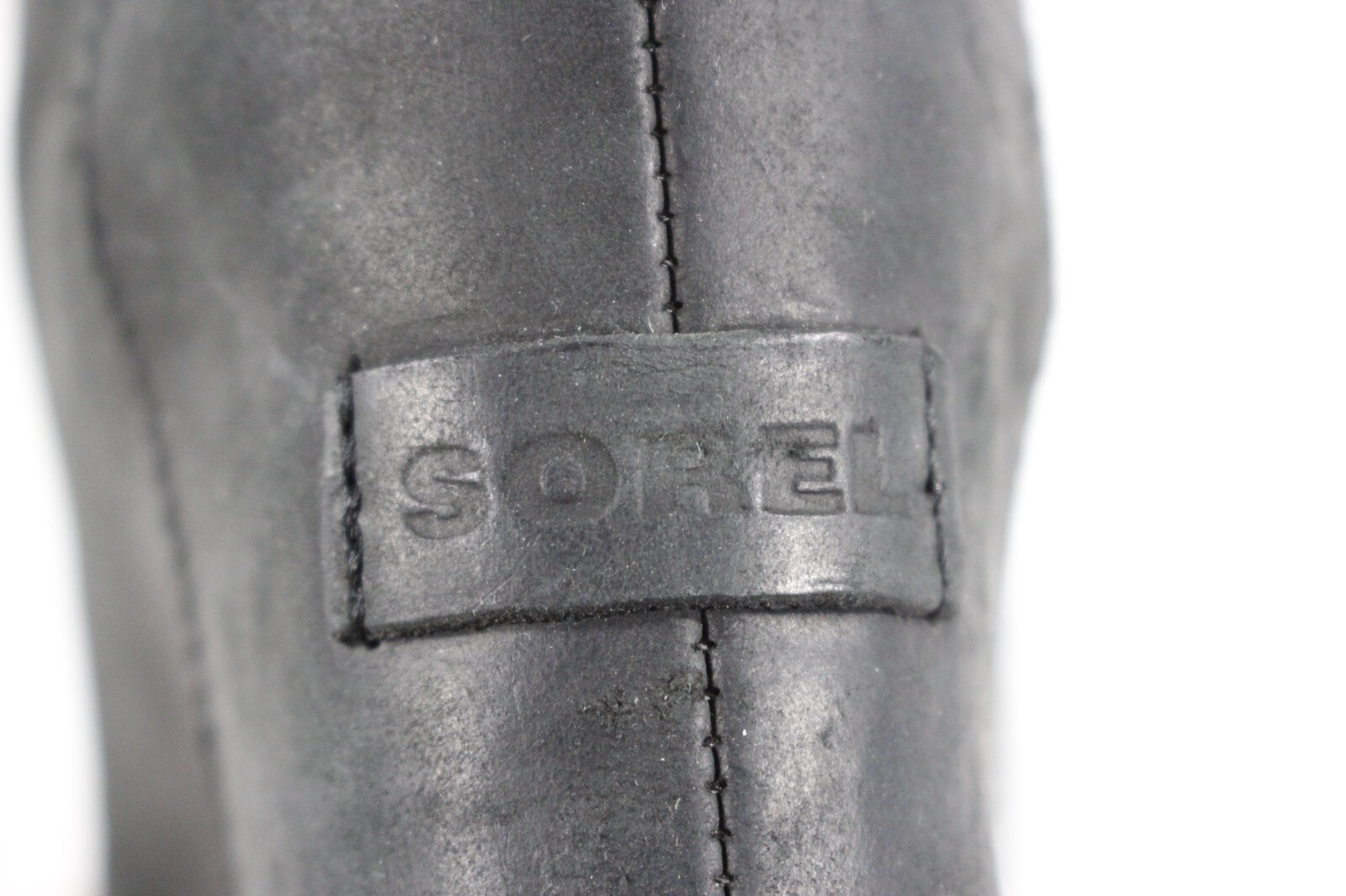 Sorel Boots Women’s 5.5 Conquest Wedge Ankle Hidden Heel Leather NL2337 Black
