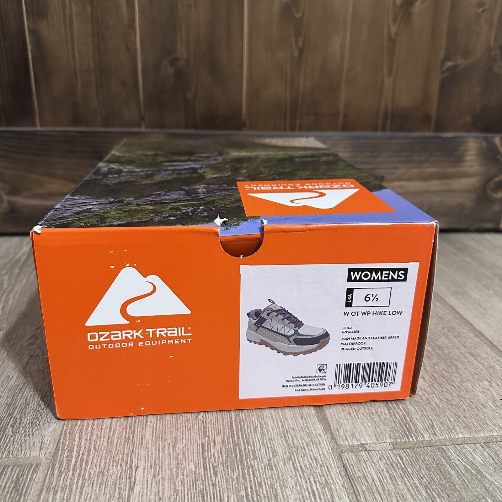 Ozark Trail Waterproof Hiking Sneaker Shoes W OT WP HIKE LOW Beige Size 6 12