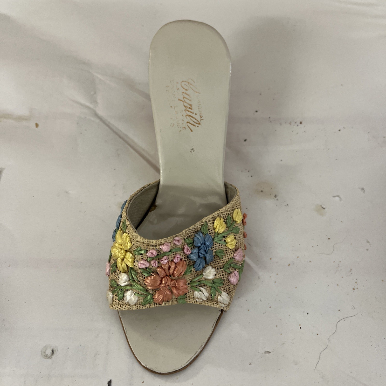 Vintage Capili Original Floral Mule Sandals. Philippines