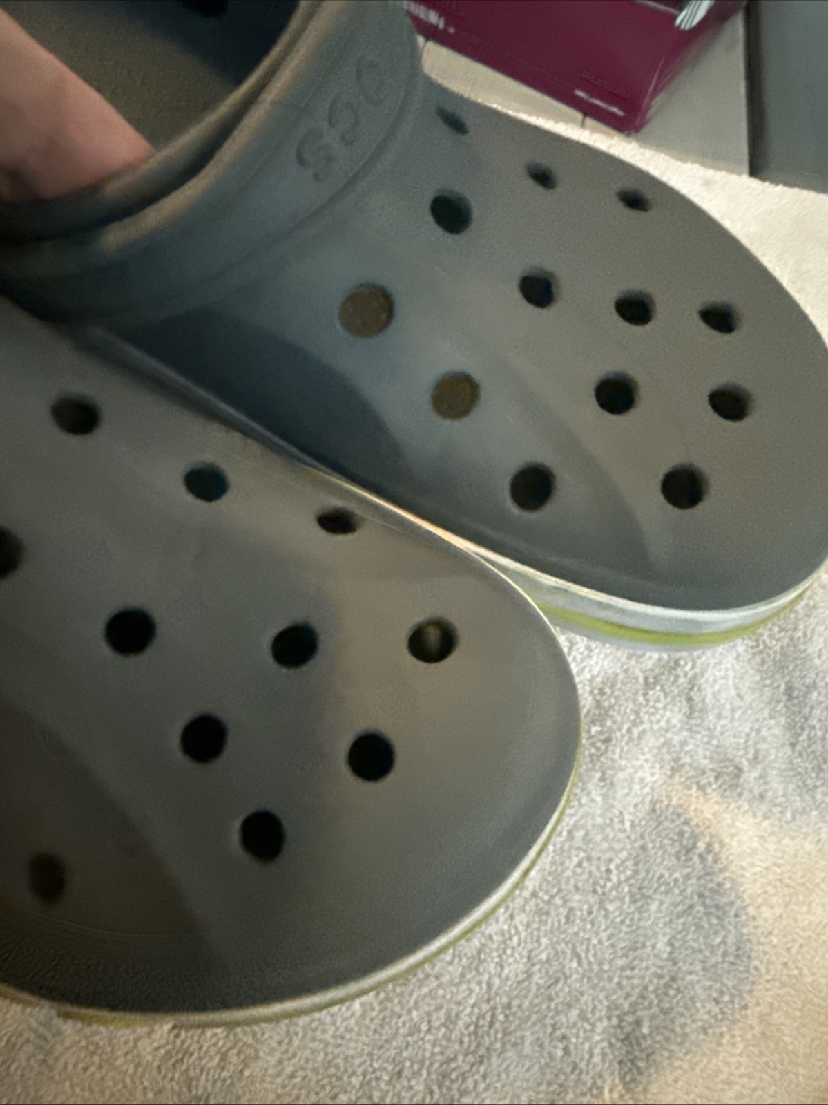 Crocs Bayaband Clog Slate Gray & Lime Punch Unisex M 11 W 13