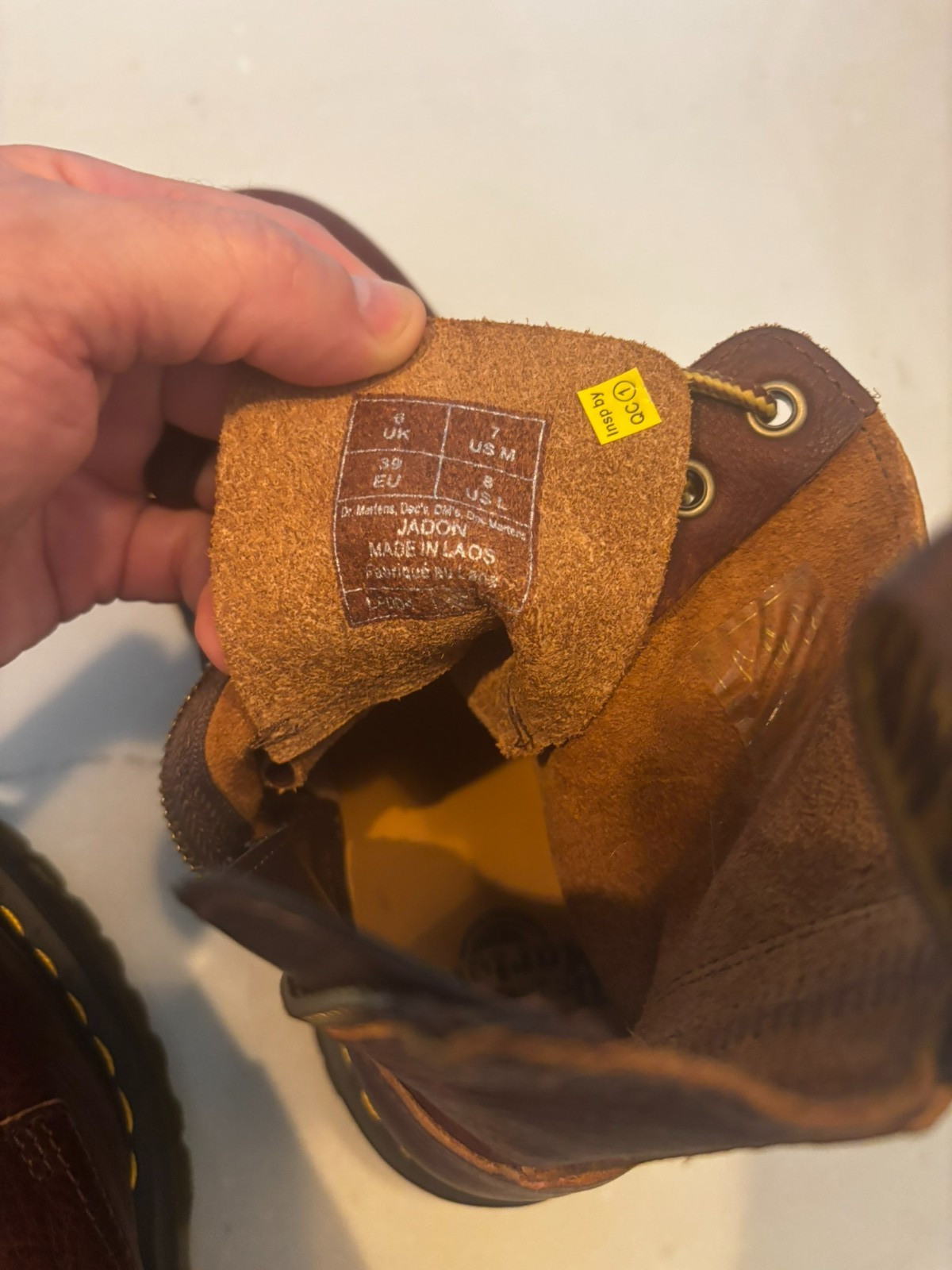 Dr. Martens Jadon Platform Leather Women’s Boot – Brown – Size 8 – BRAND NEW