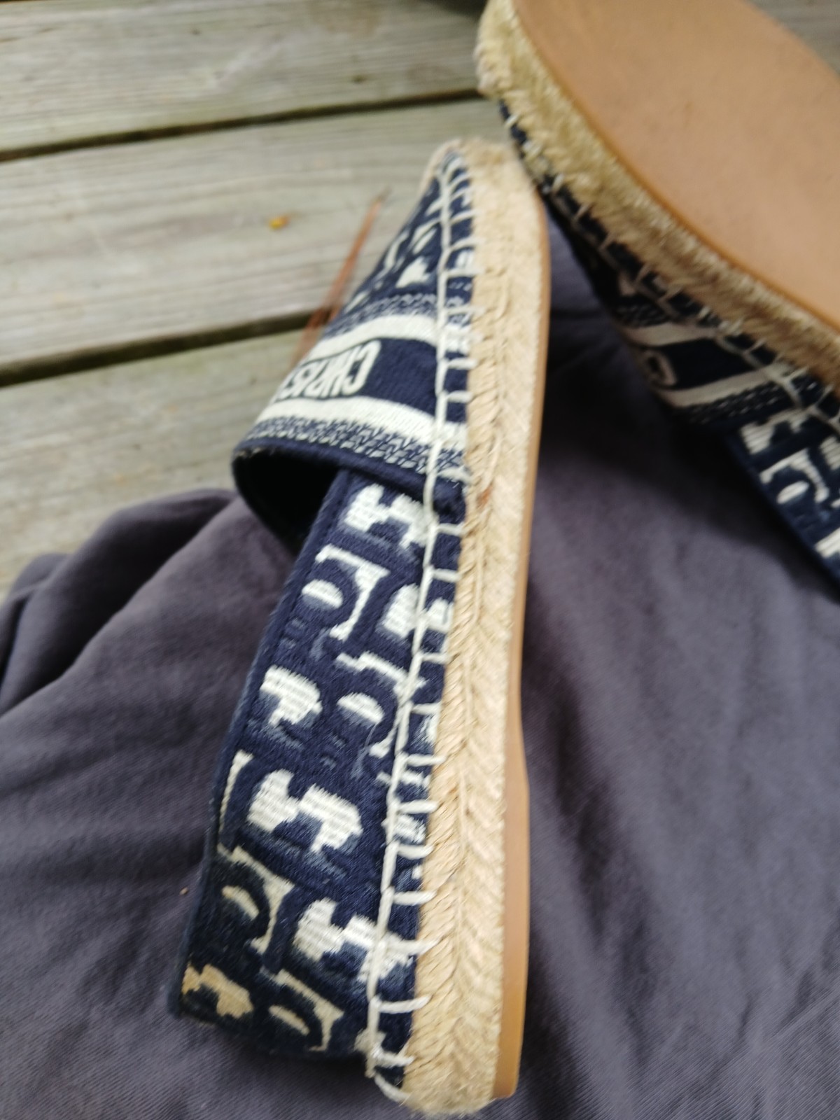 Christian Dior Womens Granville Espadrille Flats Plan De Paris EU 35.5 / US 5.5